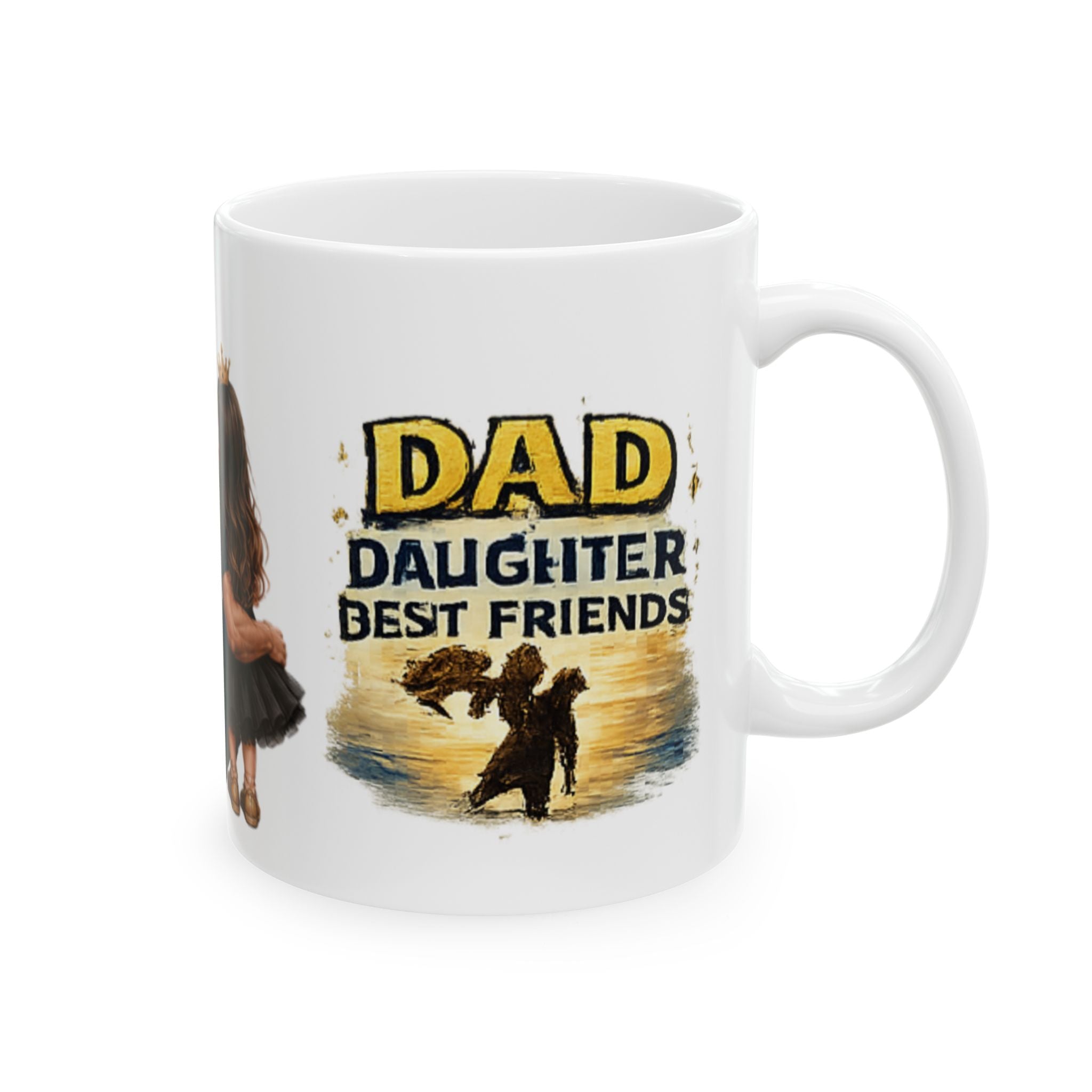 King of the House Mug — Father & Daughter Ceramic Coffee Cup (11oz/15oz)