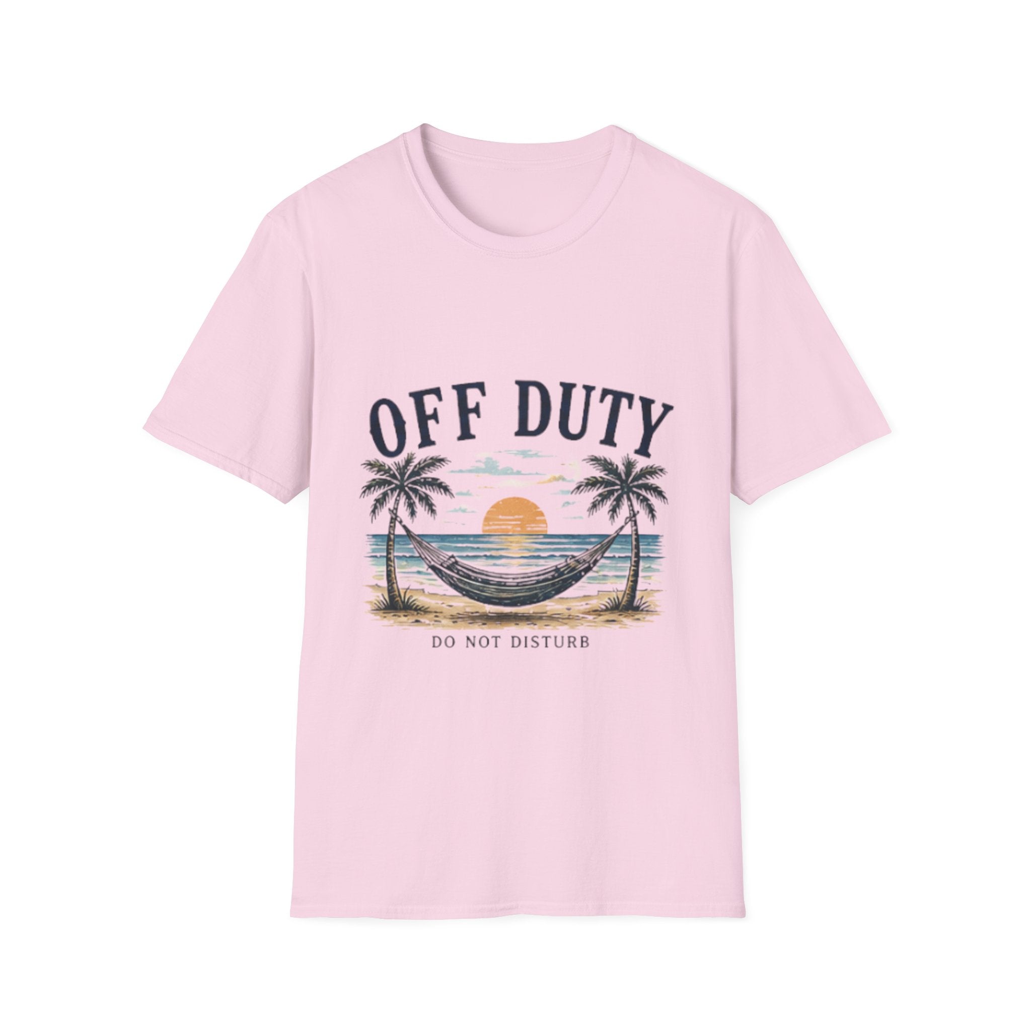 Off Duty Beach unisex T-Shirt — Hammock Sunset Vacation Tee
