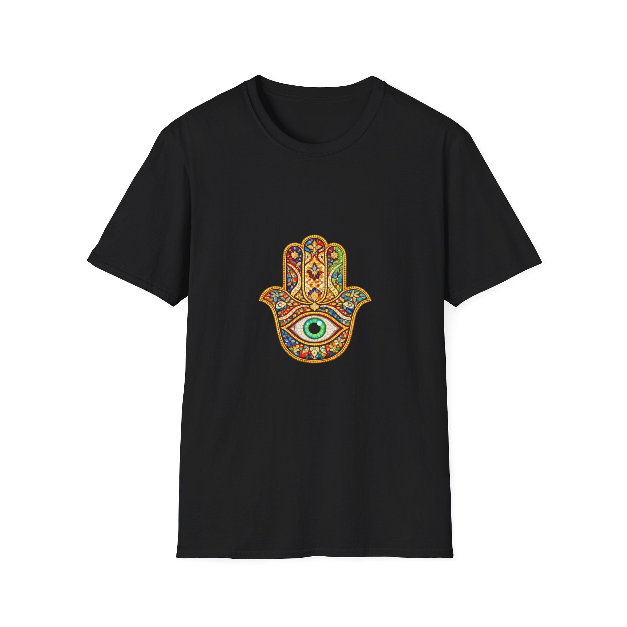 Hamsa Hand T-Shirt – Colorful Protective Eye Boho Tee