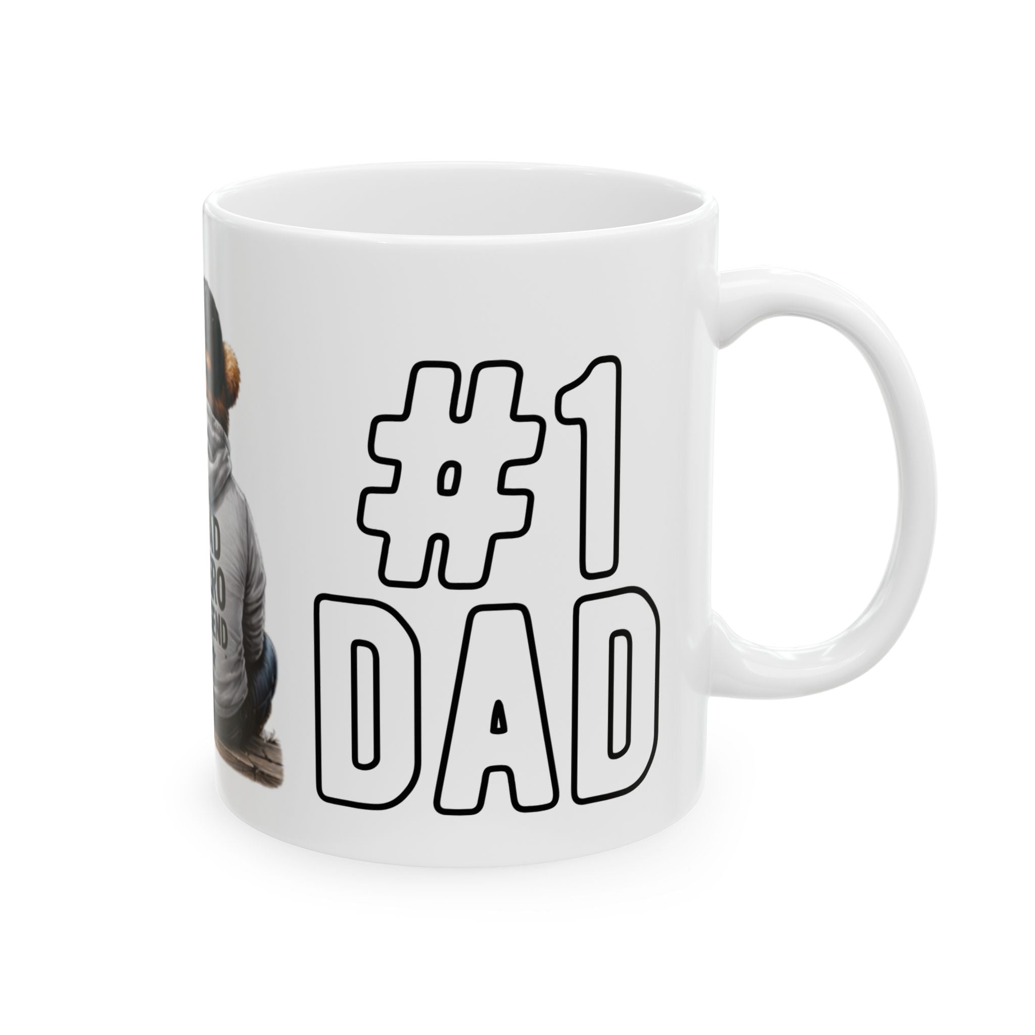 Dad Hero Legend Ceramic Mug — #1 Dad Coffee Cup, Father’s Day Gift (11oz)