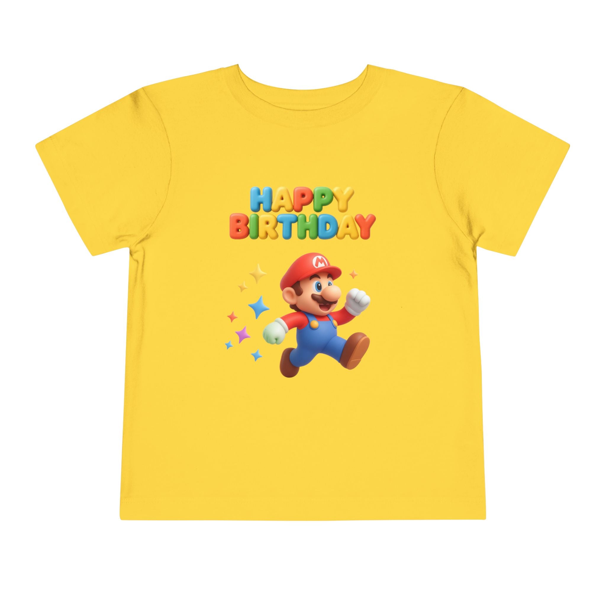 Mario Birthday Toddler Short Sleeve Tee