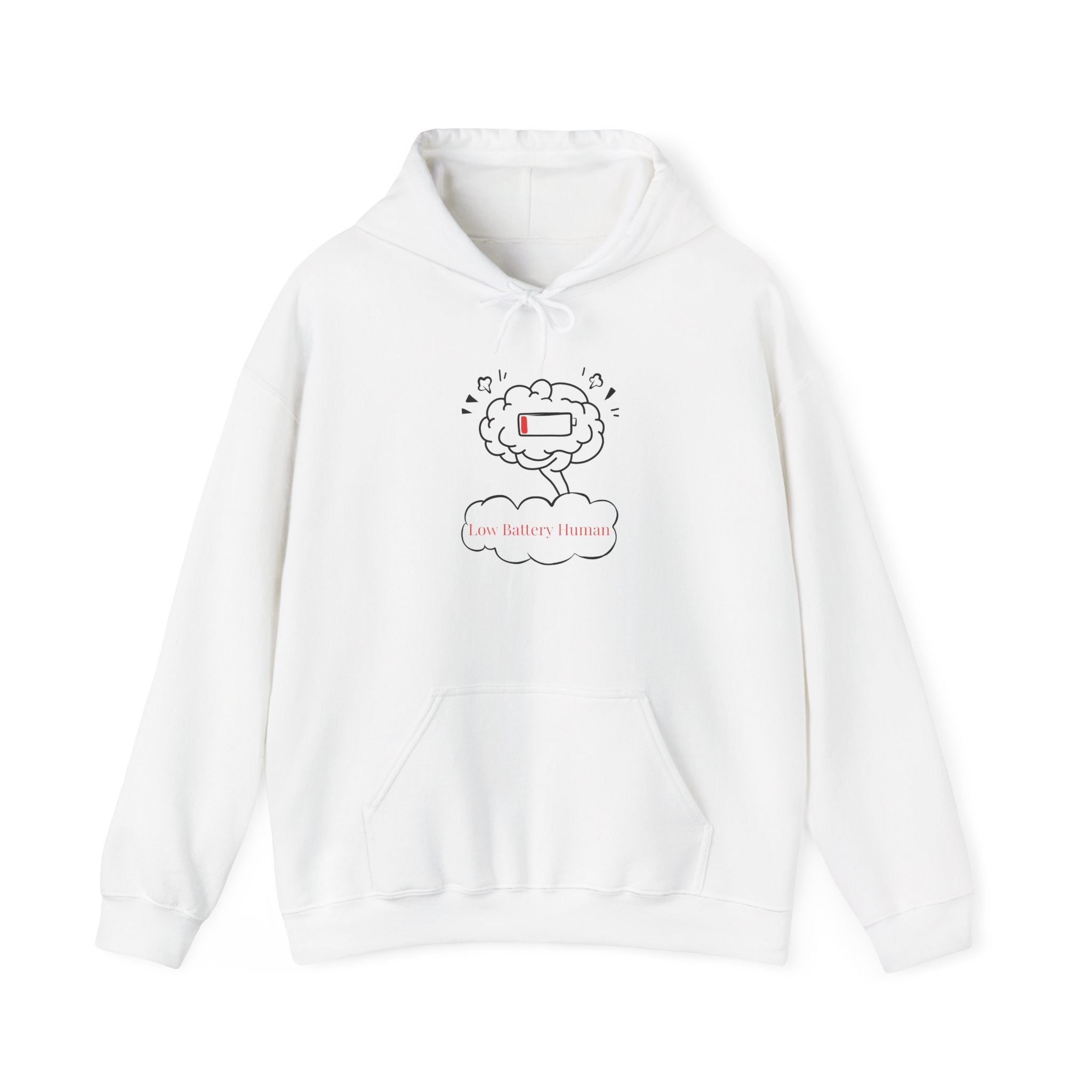 Low Battery Human Unisex Heavy Blend™ Hooded Sweatshirt