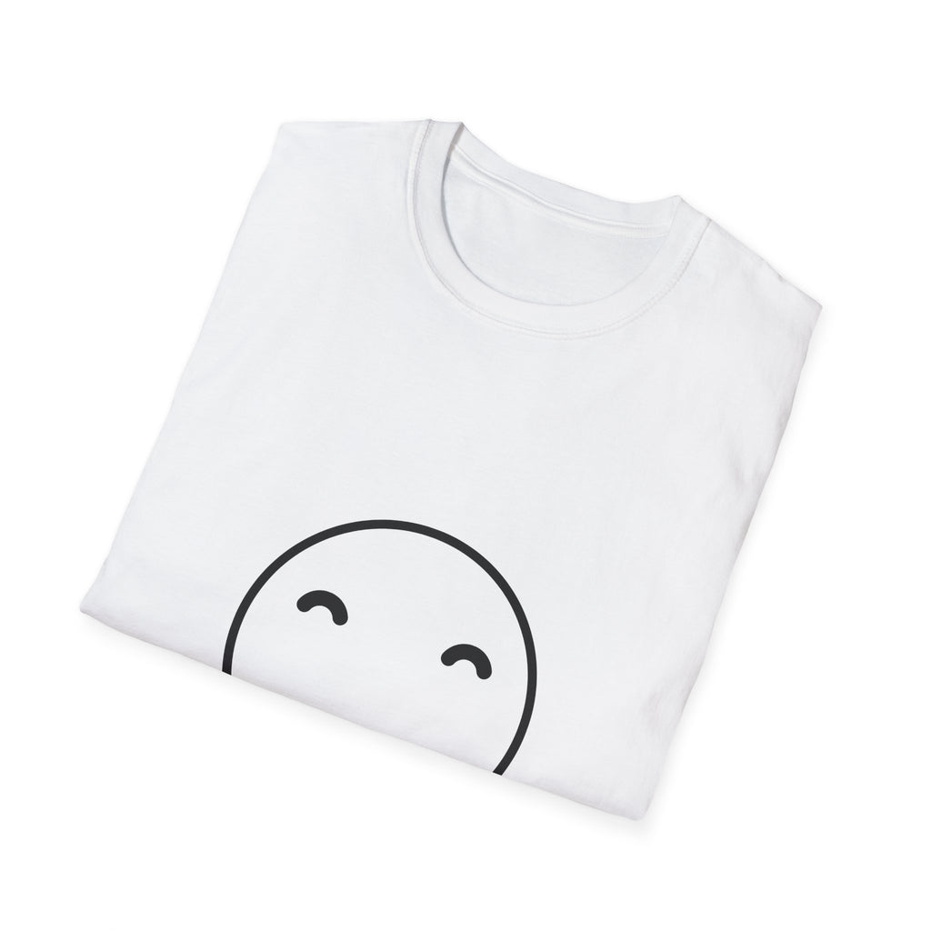 Smiley Face T-Shirt — "Enjoy Your Life" Minimal Graphic Tee