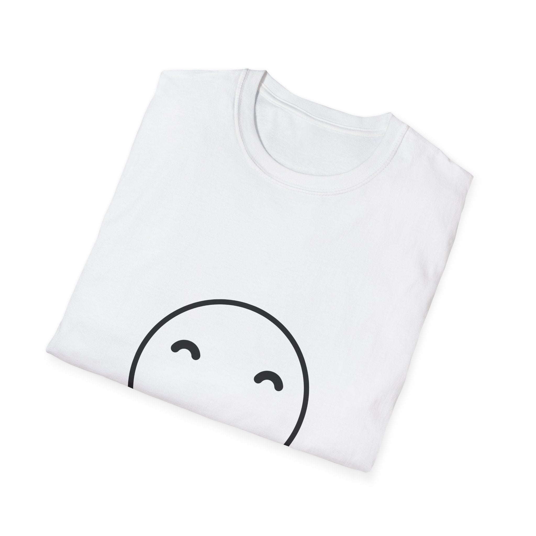Smiley Face T-Shirt — "Enjoy Your Life" Minimal Graphic Tee