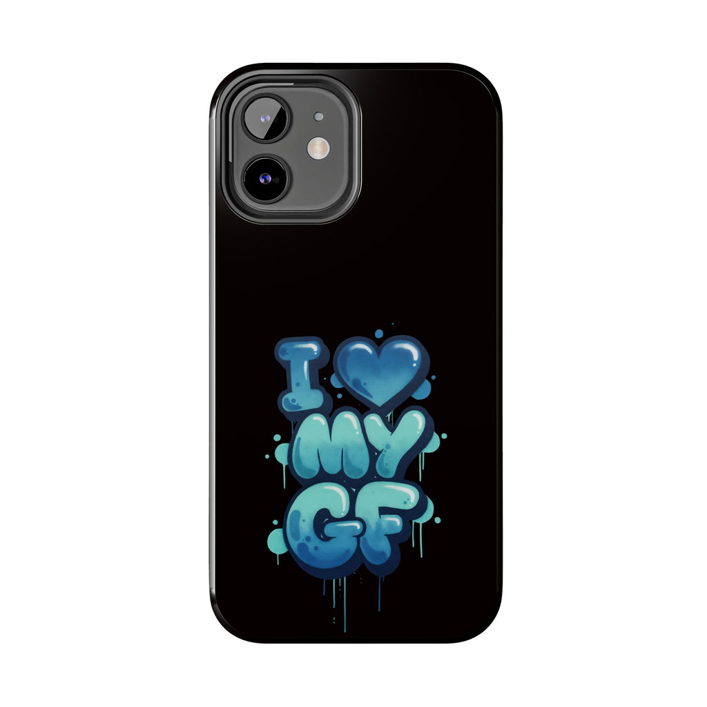 I Love My GF Phone Case — Protective Glossy "I  My GF" Design