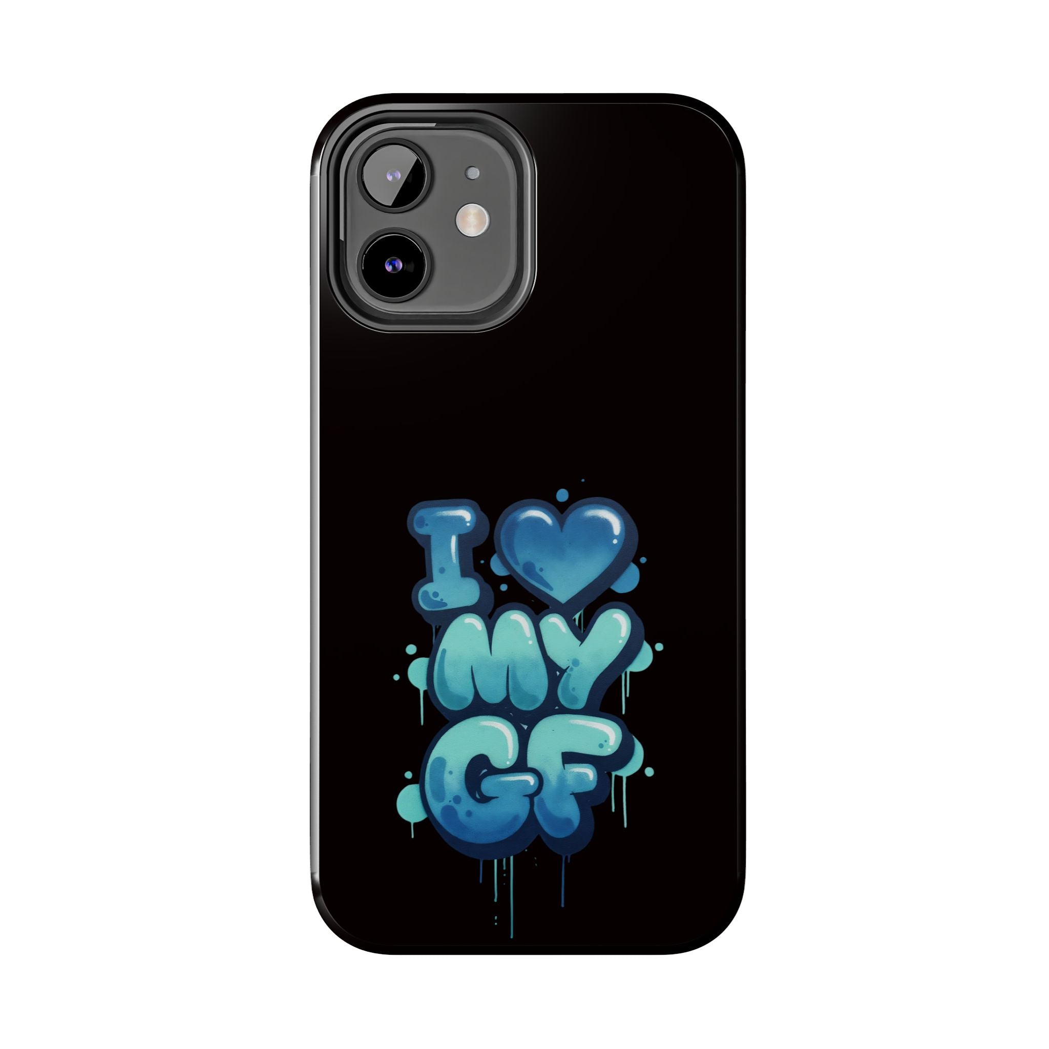 I Love My GF Phone Case — Protective Glossy "I  My GF" Design