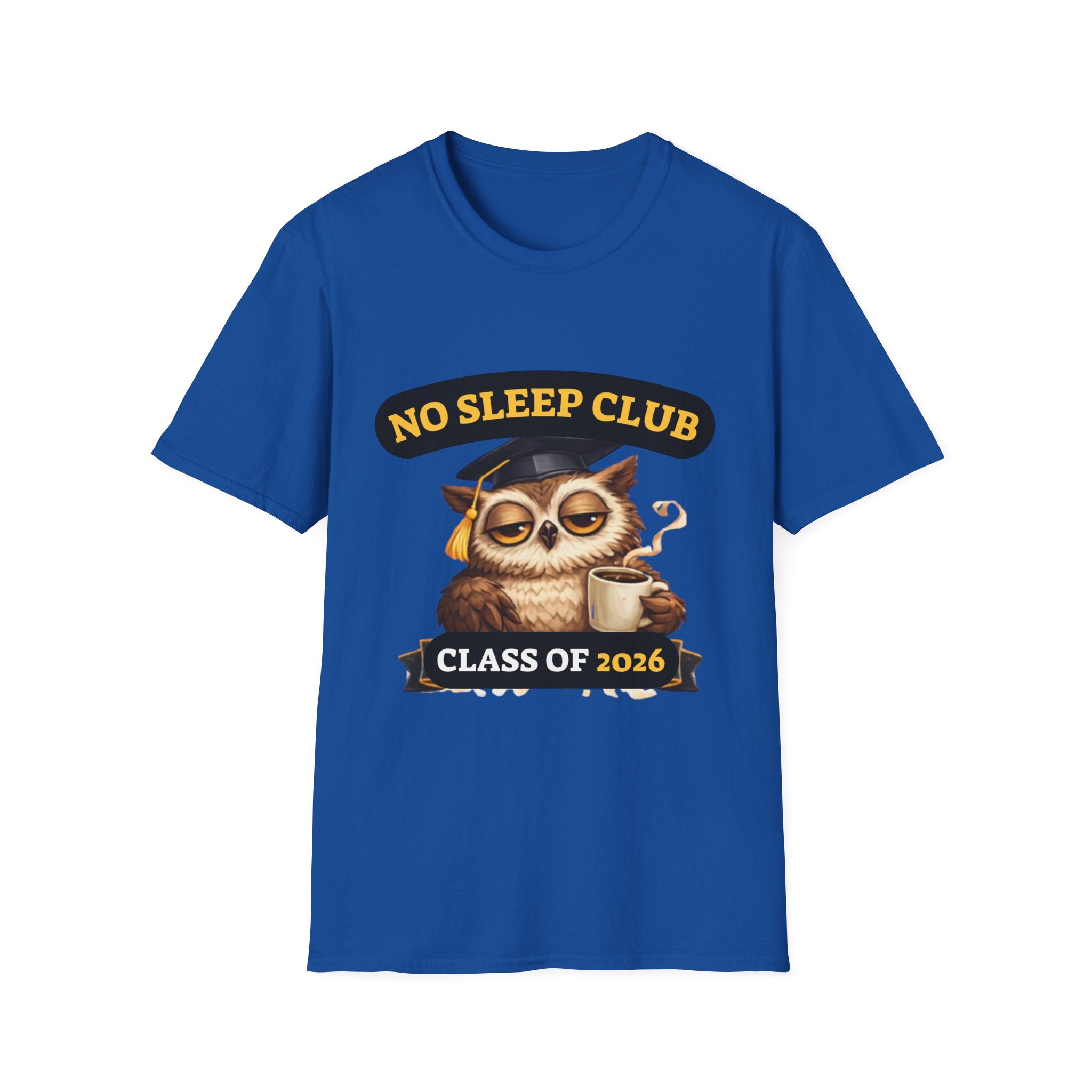 No Sleep Club Class of 2026 T-Shirt — Graduation Owl Tee