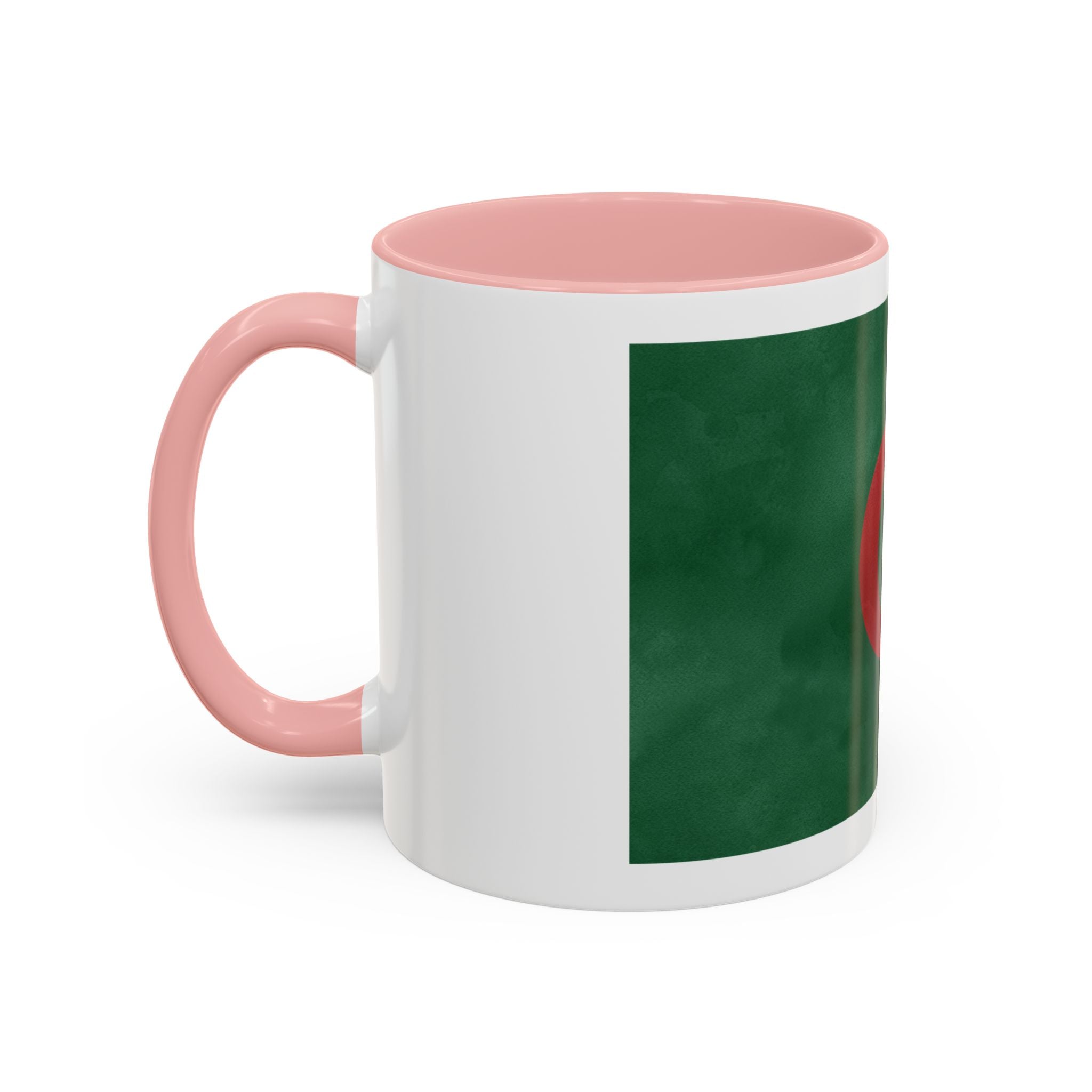 Algeria Flag Accent Coffee Mug (11/15oz) — Crescent & Star National Pride Tea Cup