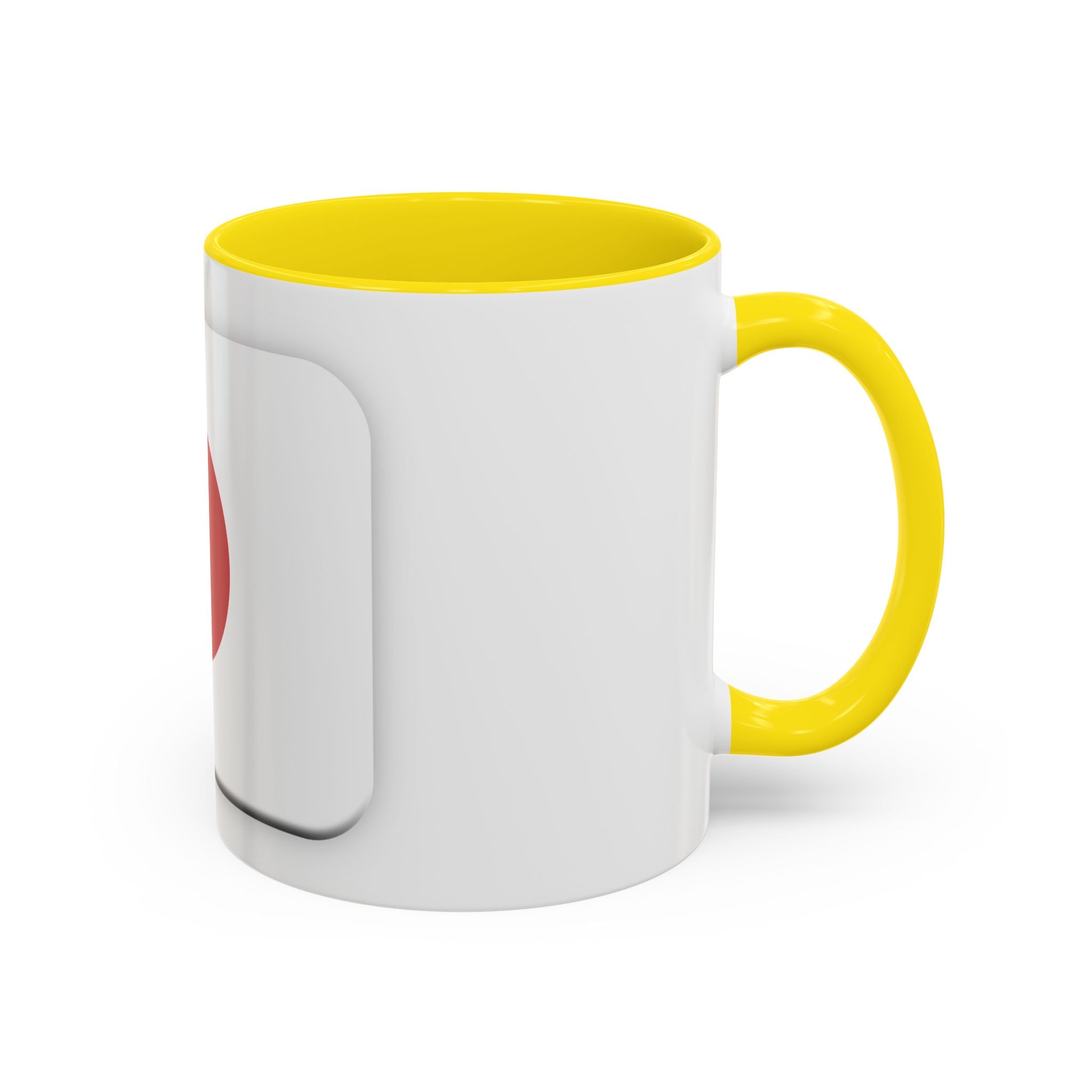 Japanese Minimal Red Dot Accent Coffee Mug — Modern Japanese Flag Inspired Ceramic Mug (11/15oz)