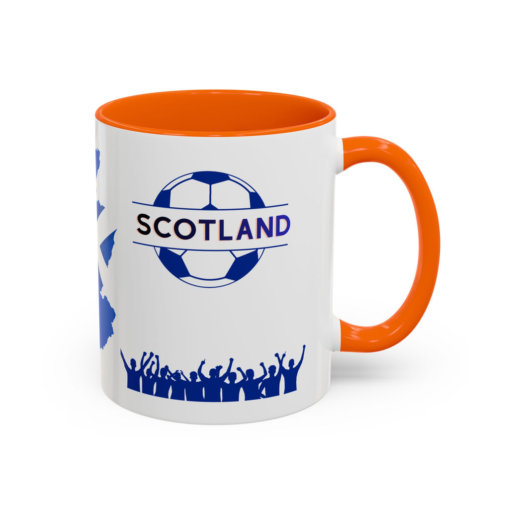 Scotland Soccer Fan Coffee Mug – Scottish Flag & Supporters 11/15oz Accent Mug