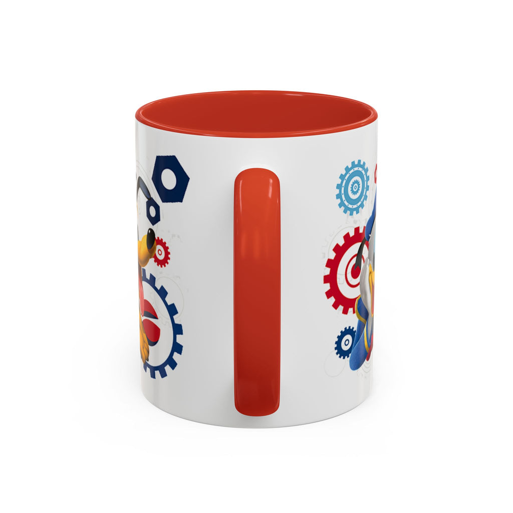 Disney Mickey & Friends Accent Coffee Mug – Mickey, Goofy & Pluto Cartoon Gift (11oz)