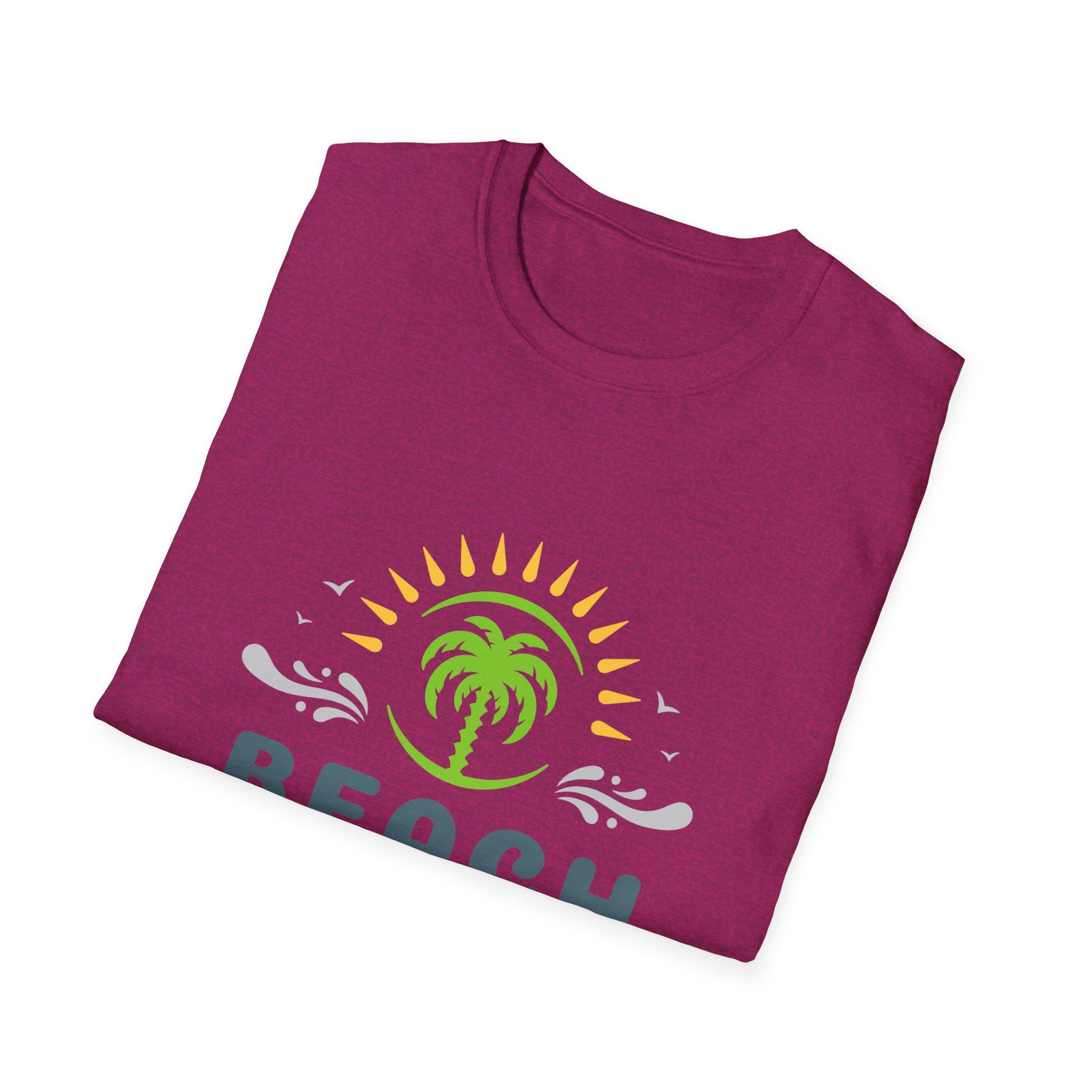 Beach Vacation T-Shirt — Palm Tree Sunset Graphic Tee