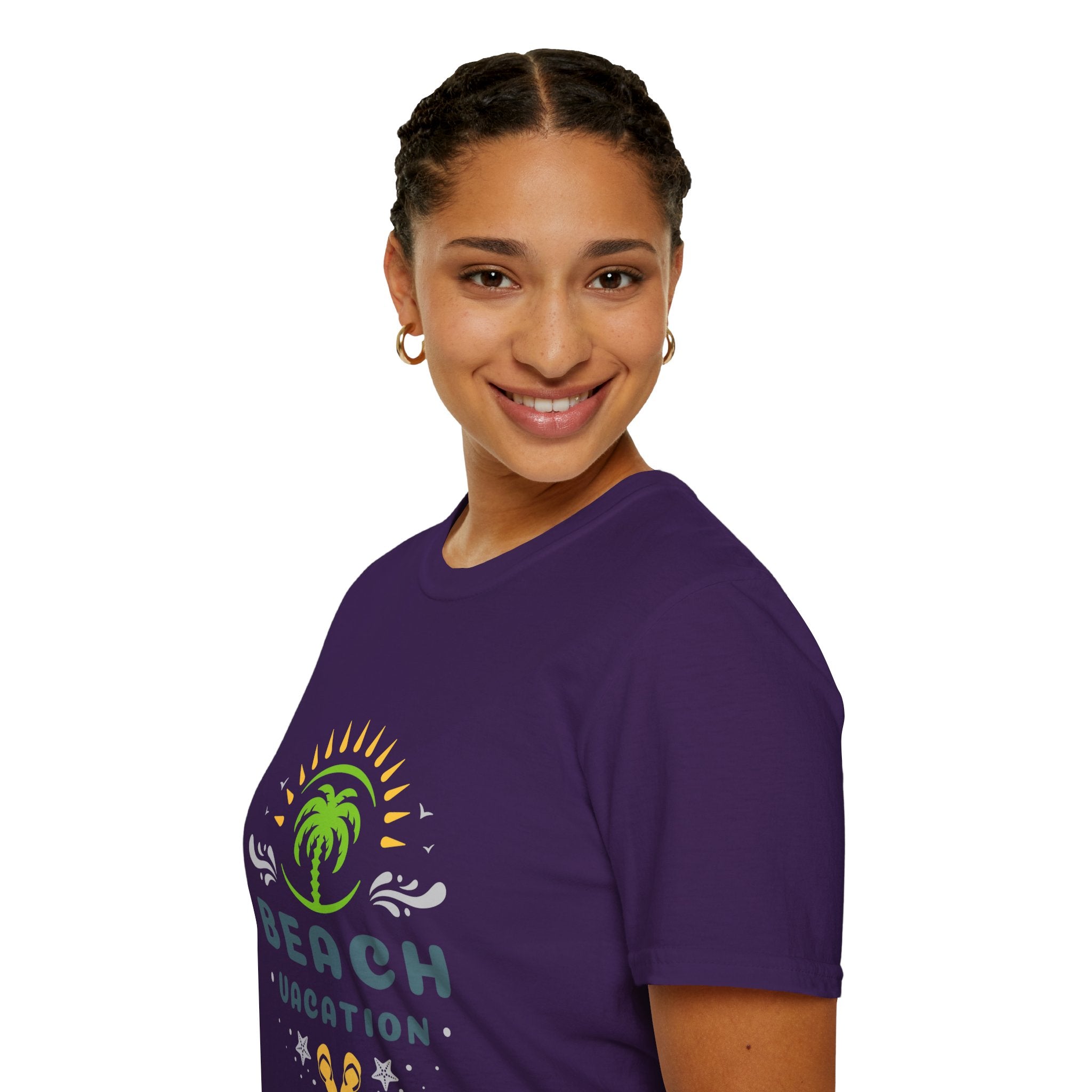 Beach Vacation T-Shirt — Palm Tree Sunset Graphic Tee