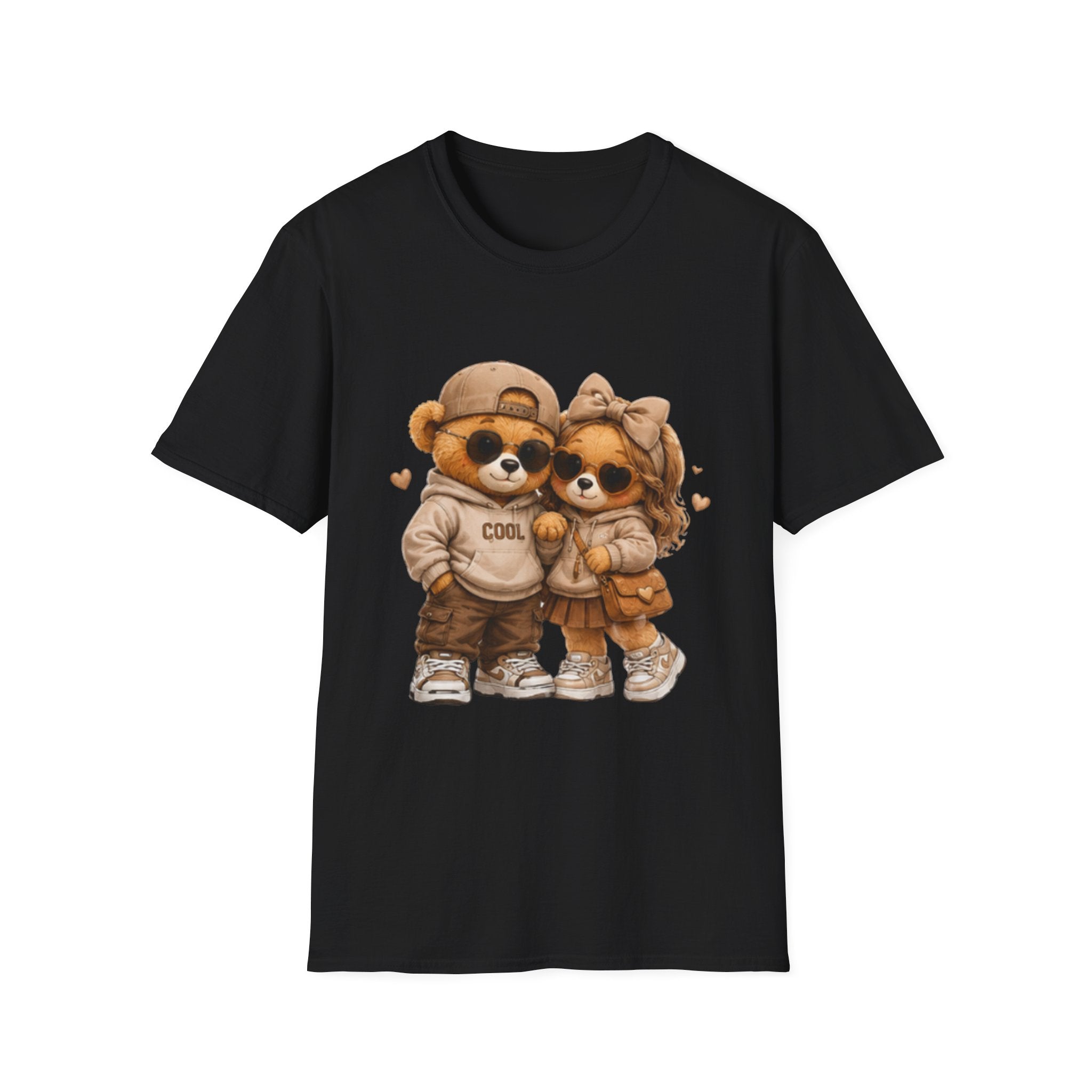 Cute Couple Bear Tee — Cozy Matching Cartoon Bear unisex T-Shirt