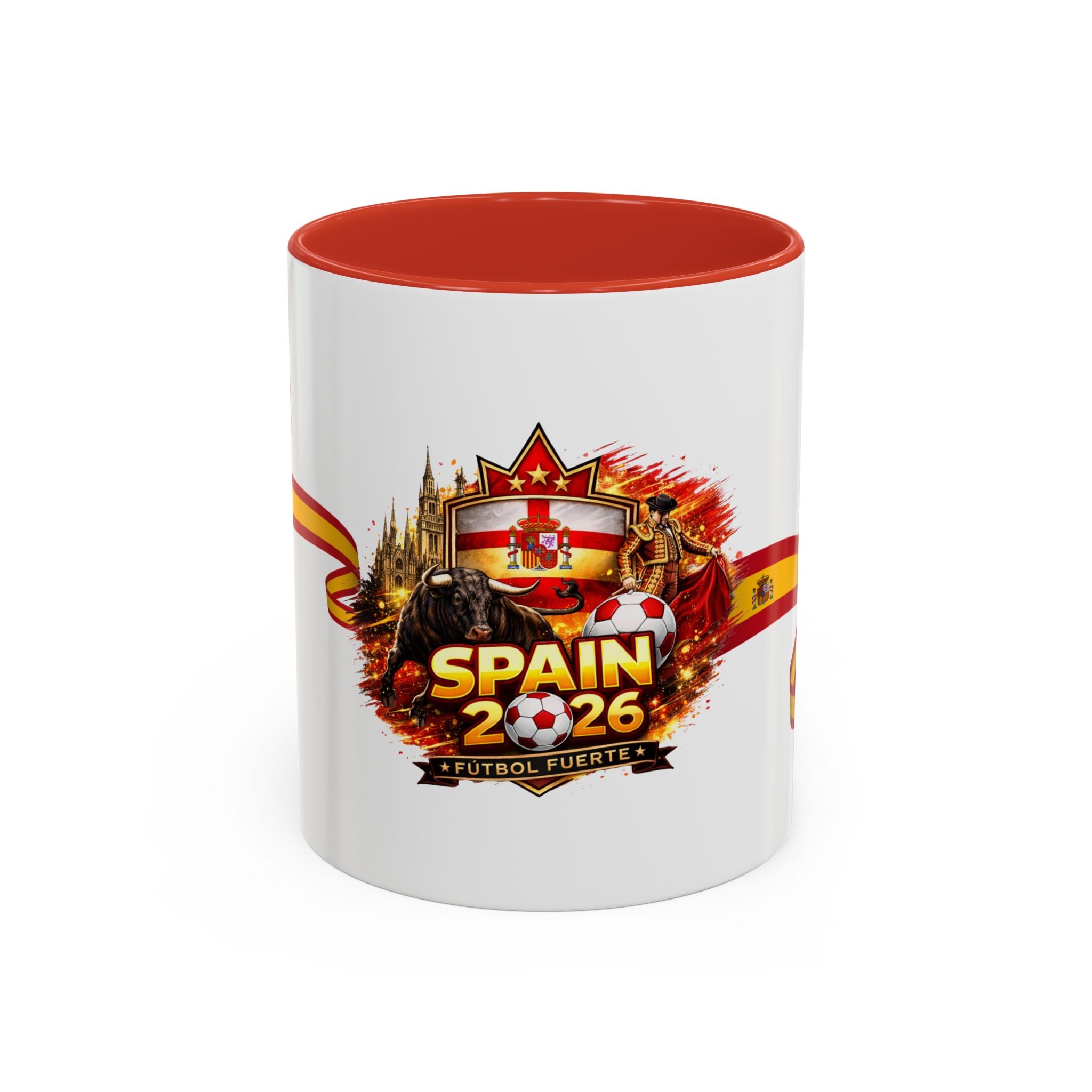 Spain 2026 Soccer Mug – Spain Futbol Fuerte Accent Coffee Cup (11/15oz)