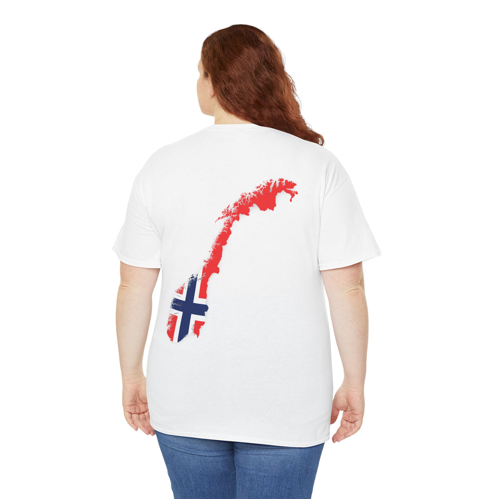 Norway 2026 Football Tee — Norwegian Flag Map Soccer Fan Shirt