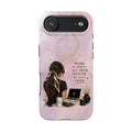 Inspirational Pink Work Desk Phone Case — "Work in Silence, Let Your Success Be Your Noise"