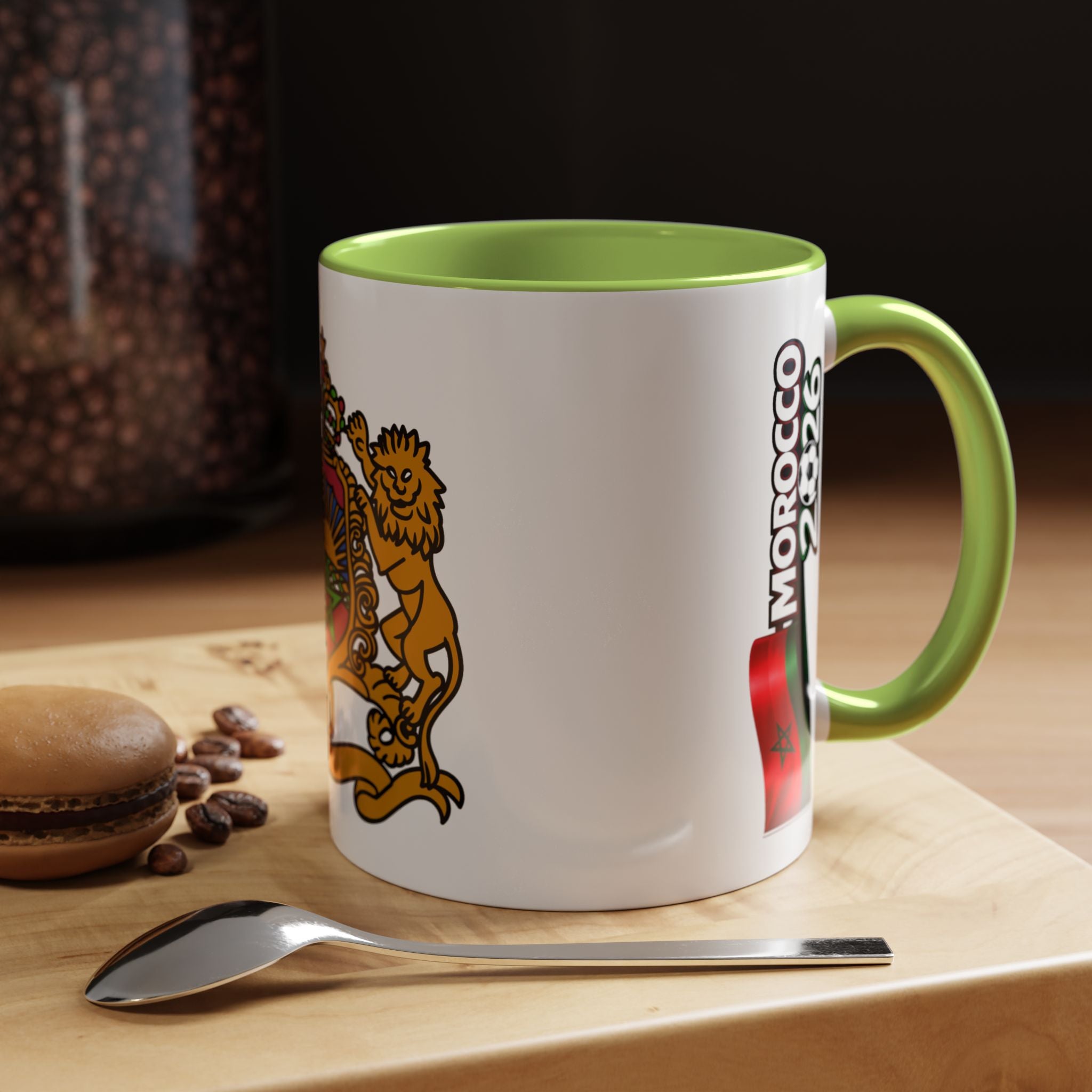 Morocco Coat of Arms Accent Coffee Mug – Moroccan Flag 11/15oz