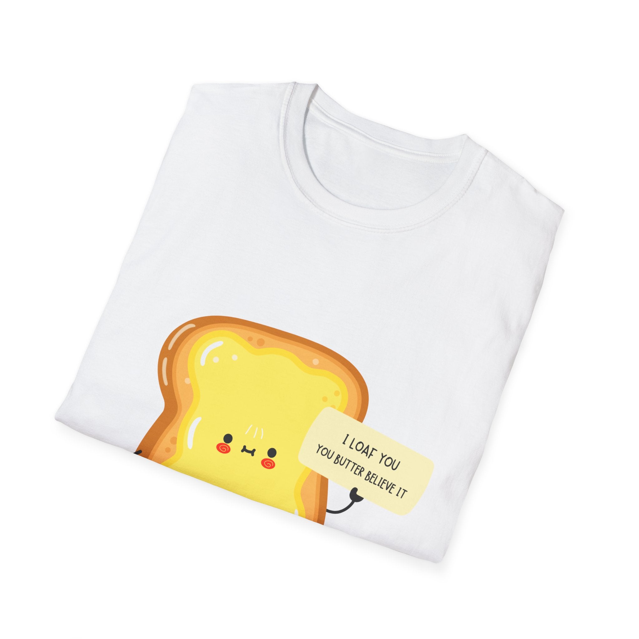 Toast Cute T-Shirt — "I Love You This Much Butter" Kawaii Bread Tee