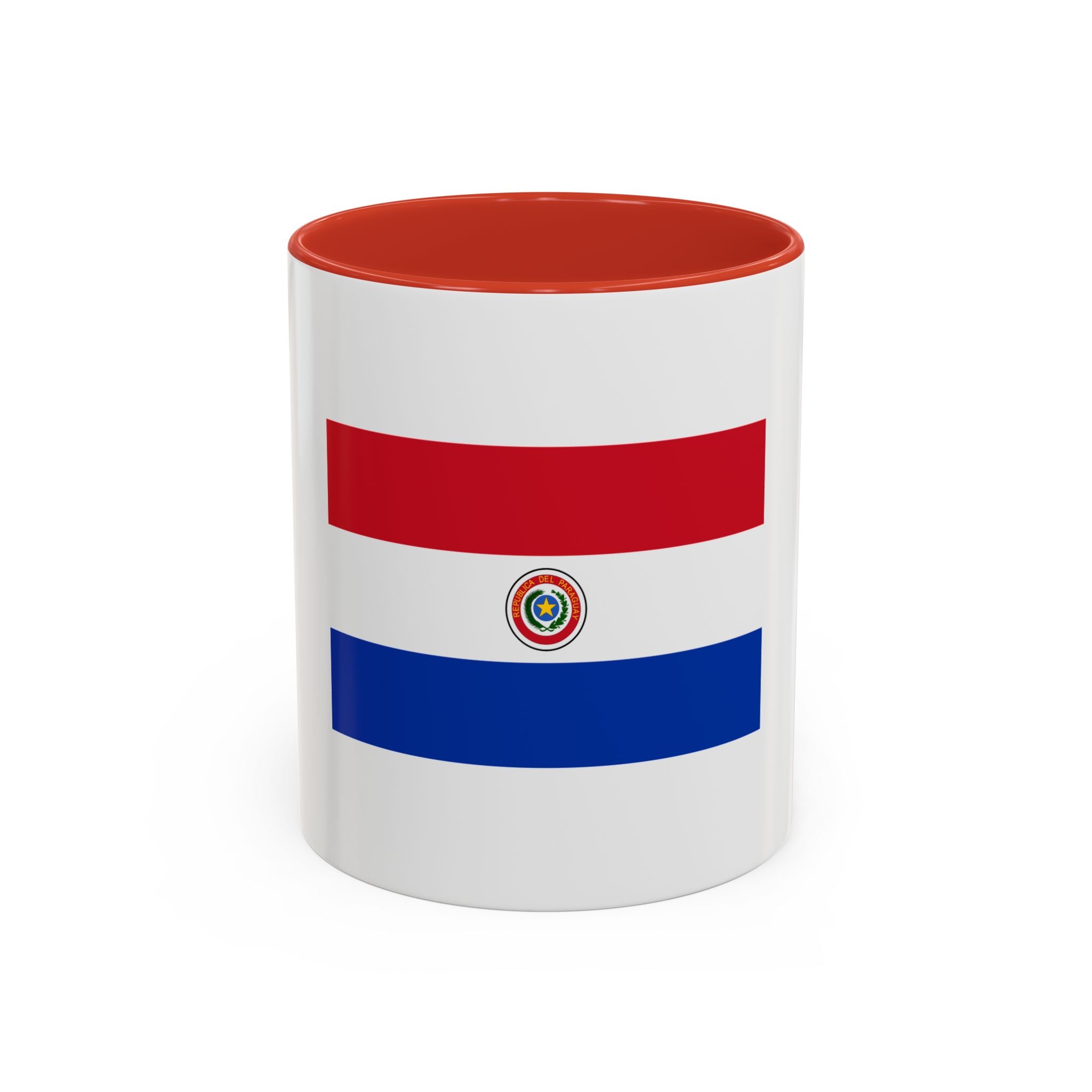 Paraguay Flag Accent Coffee Mug – Patriotic 11/15oz Ceramic Mug