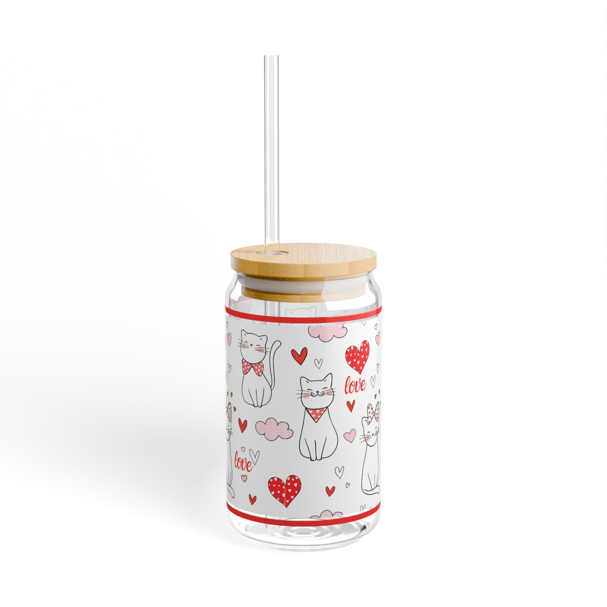 LOVE CAT Sipper Glass
