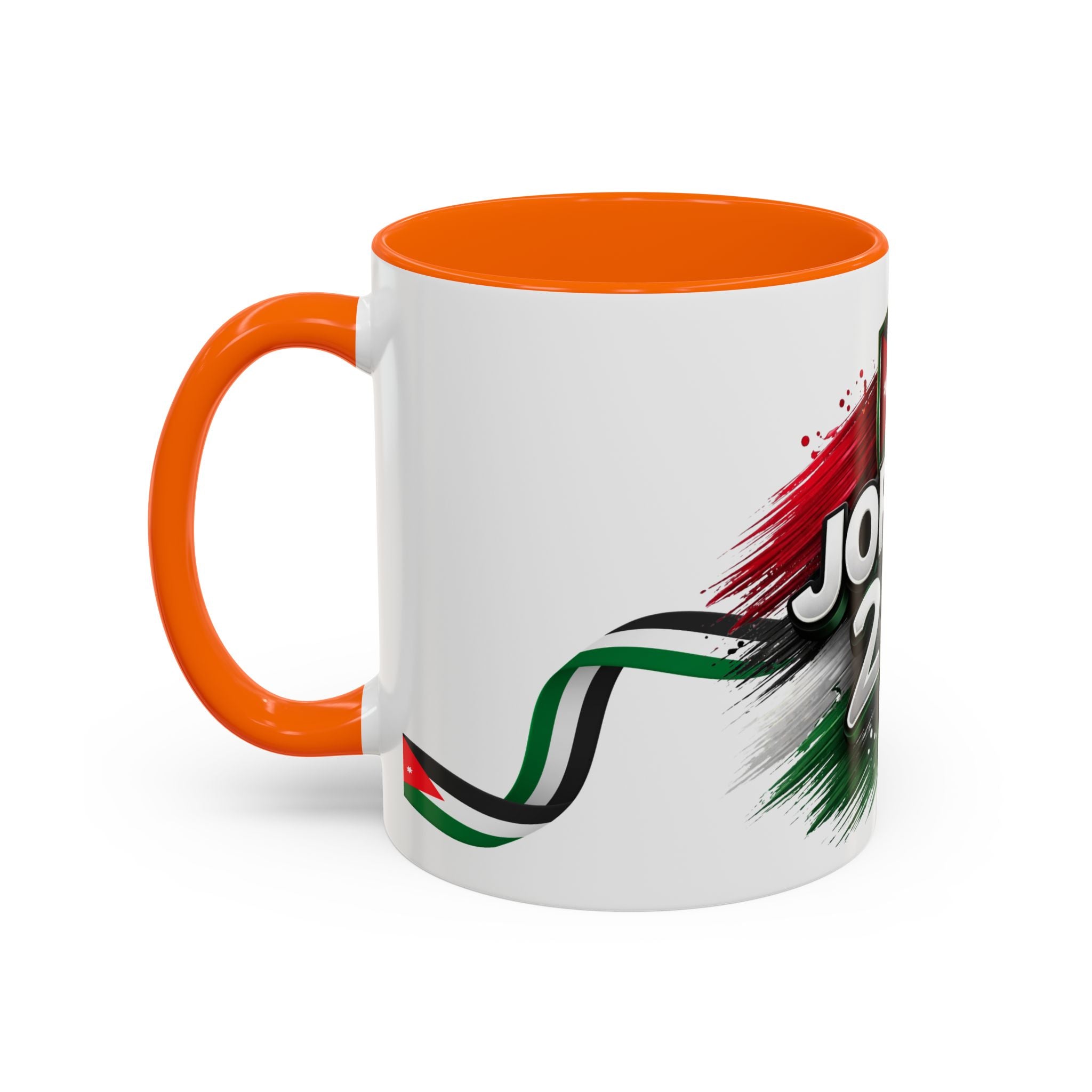 Jordan 2026 Soccer Accent Coffee Mug – Jordan Flag Football Fan Gift (11/15oz)