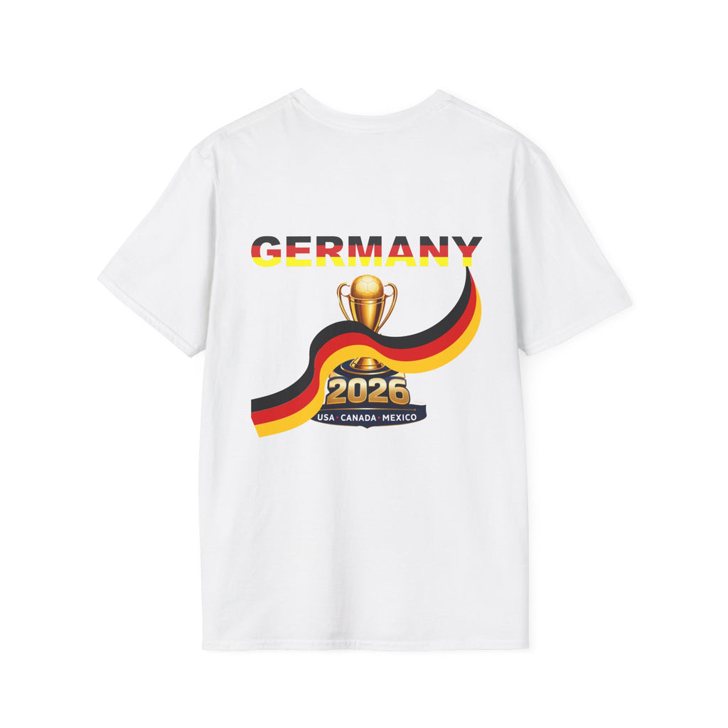 Germany Soccer Cup 2026 T-Shirt — German Flag Map & Trophy Fan Tee