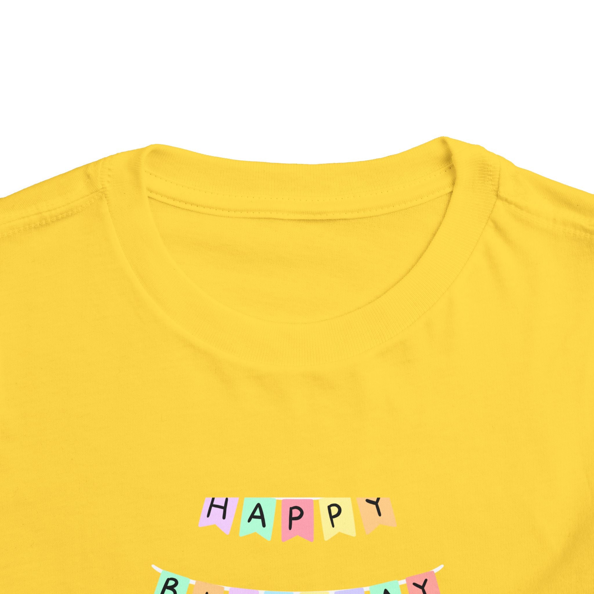 Toddler Birthday Castle Tee — "Happy Birthday" Princess Shirt