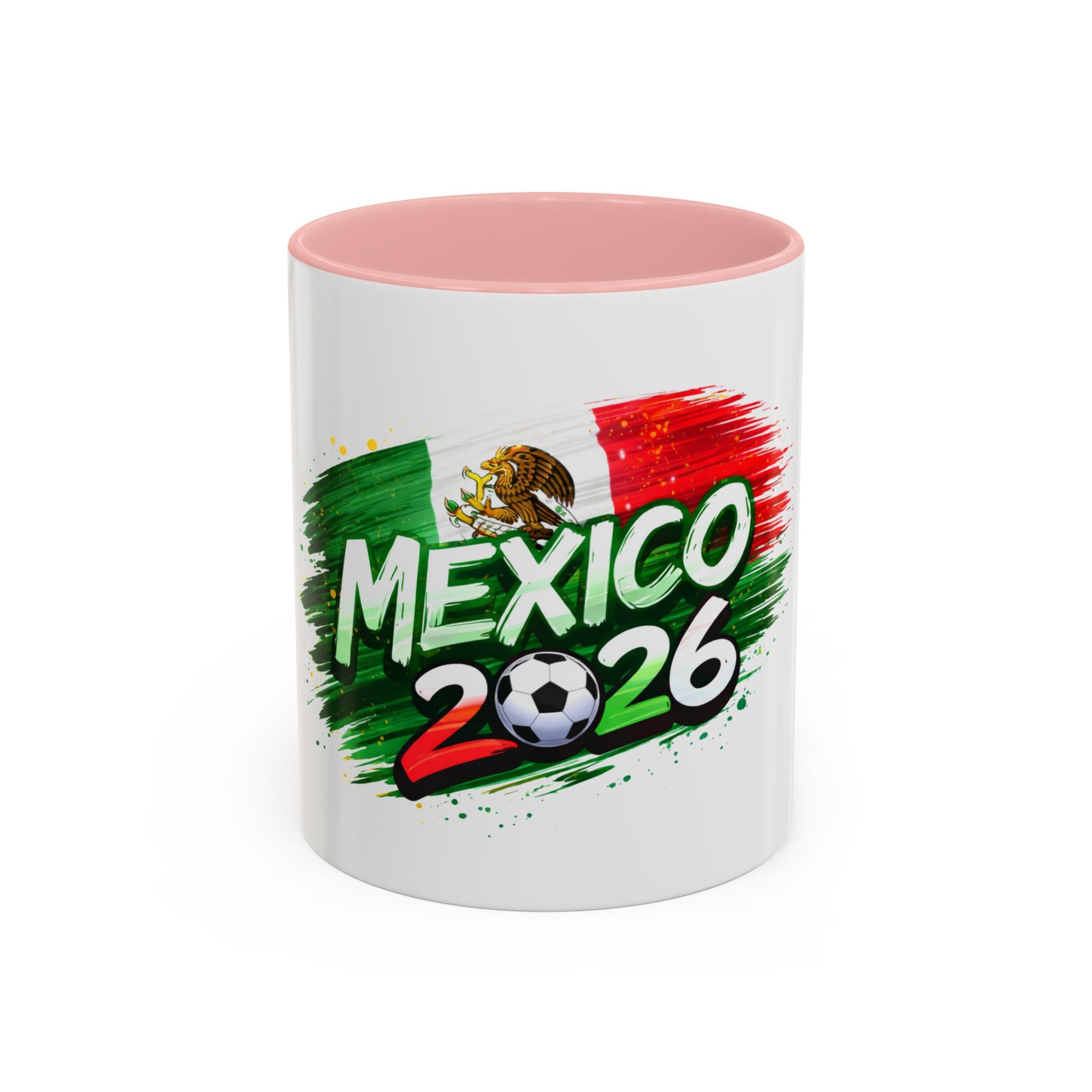 Mexico 2026 Soccer Mug — Mexican Flag Football Cup Coffee Cup (11/15oz)