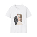 Wedding Couple Graphic T-Shirt — Bridal & Groom Rings Design