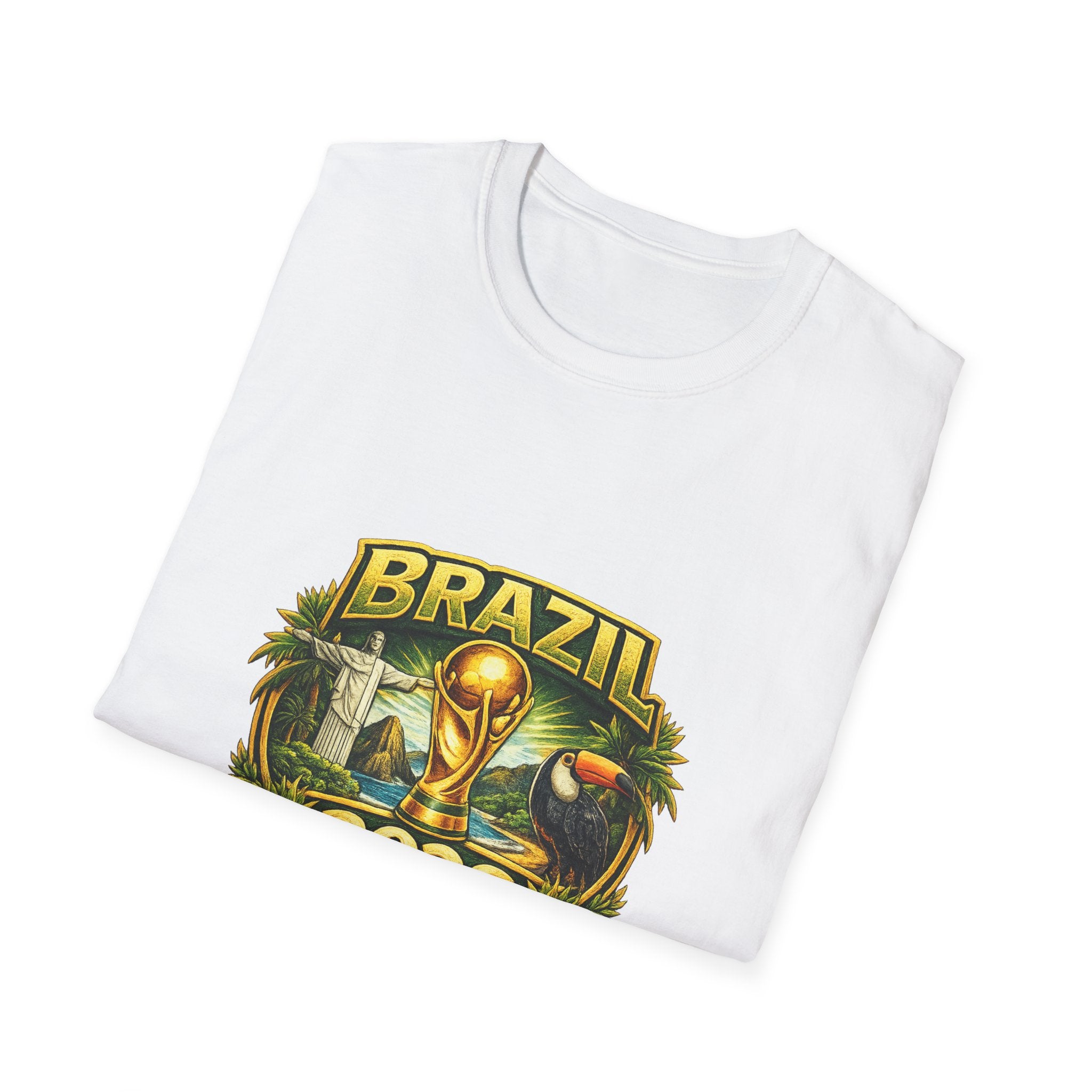 Brazil 2026 Cup T-Shirt – Soccer Trophy & Flag Fan Tee
