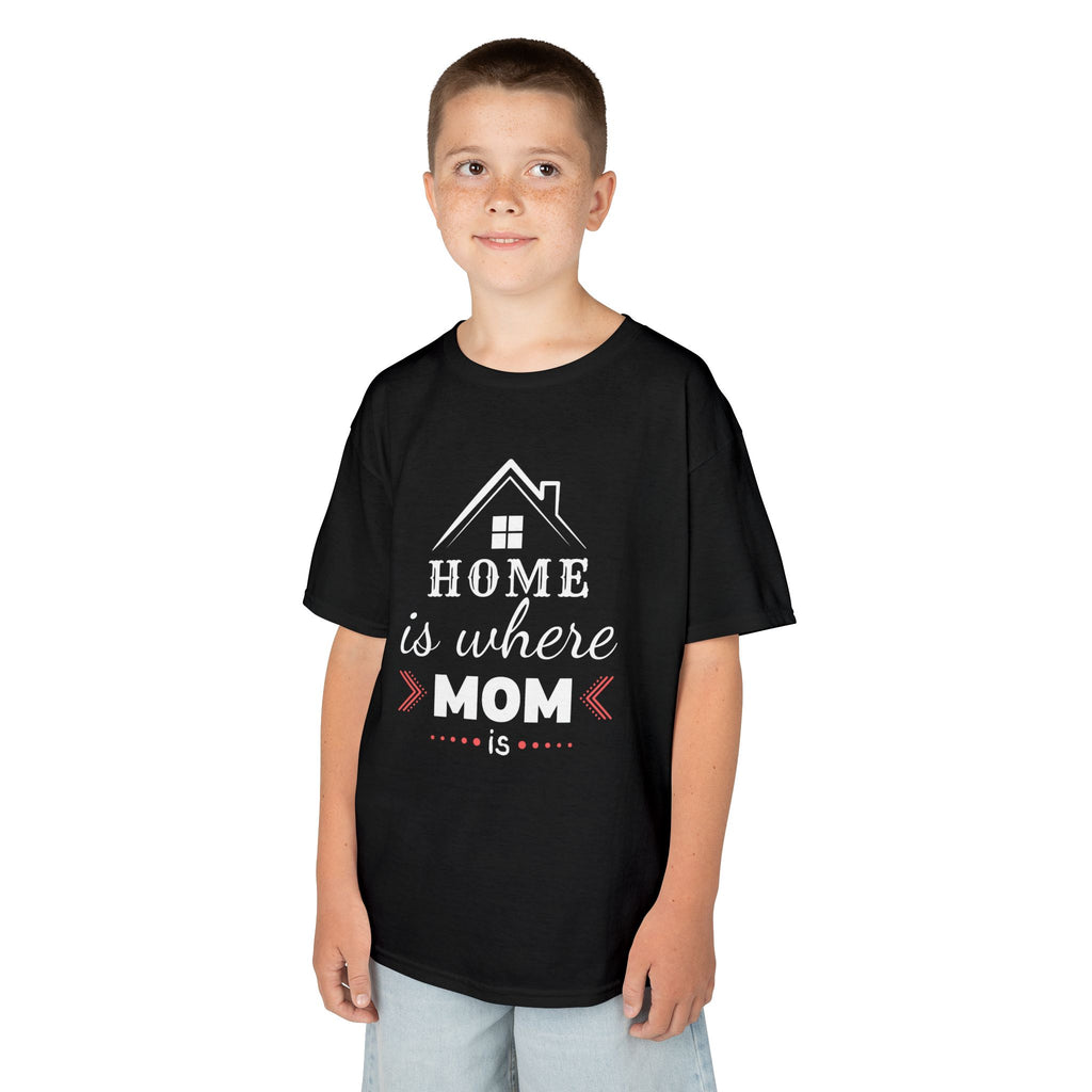 Kids Tee — "Home Is Where Mom Is" Mother's Day Shirt