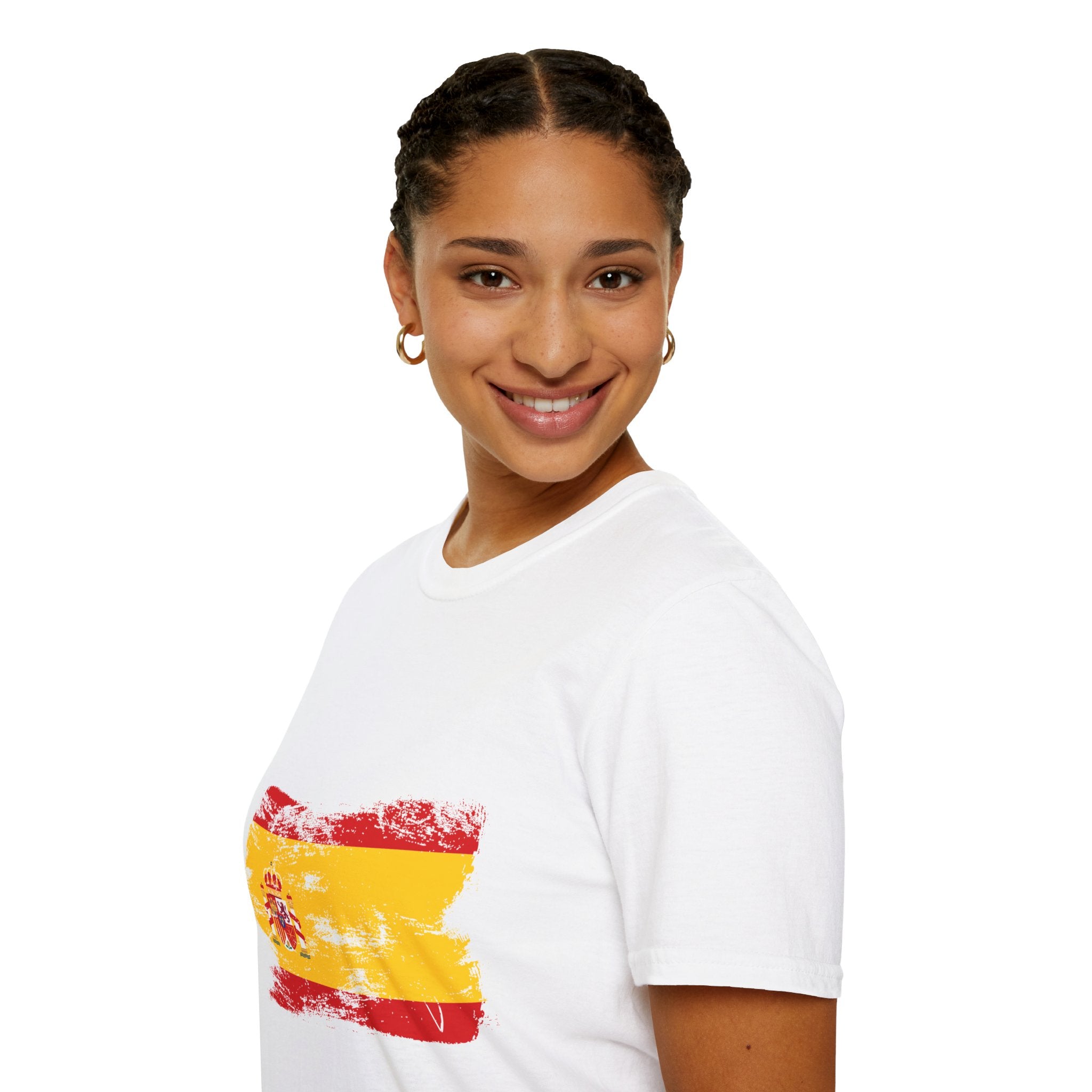 Spain Flag T-Shirt — Vintage Spanish Flag Tee with 'SPAIN' Back Print