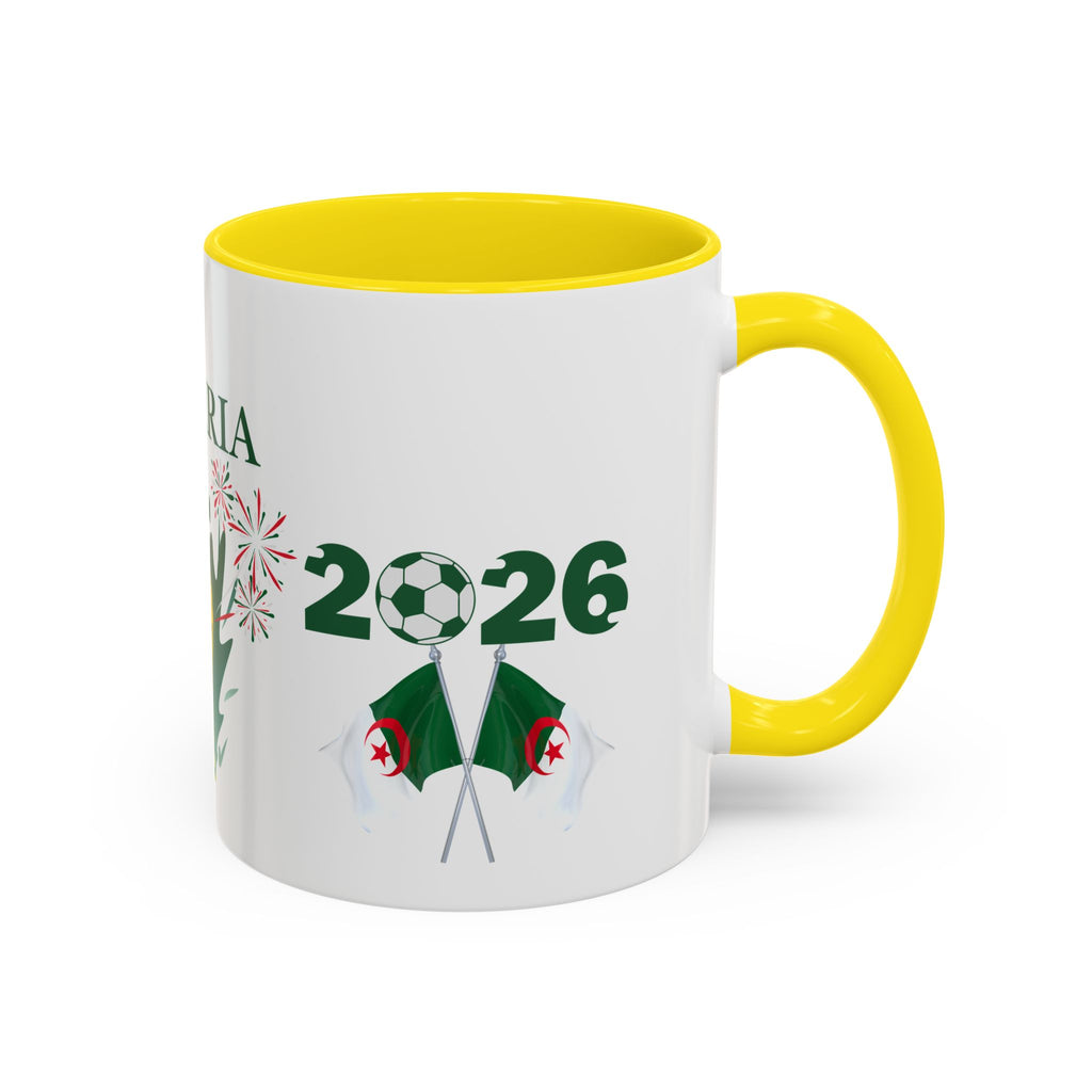 Algeria 2026 Cup Coffee Mug - Soccer Fan Accent Mug
