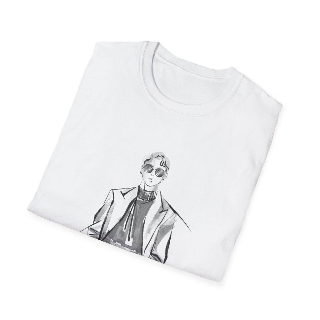 Gentleman Sketch Tee — Vintage Fashion Illustration T-Shirt