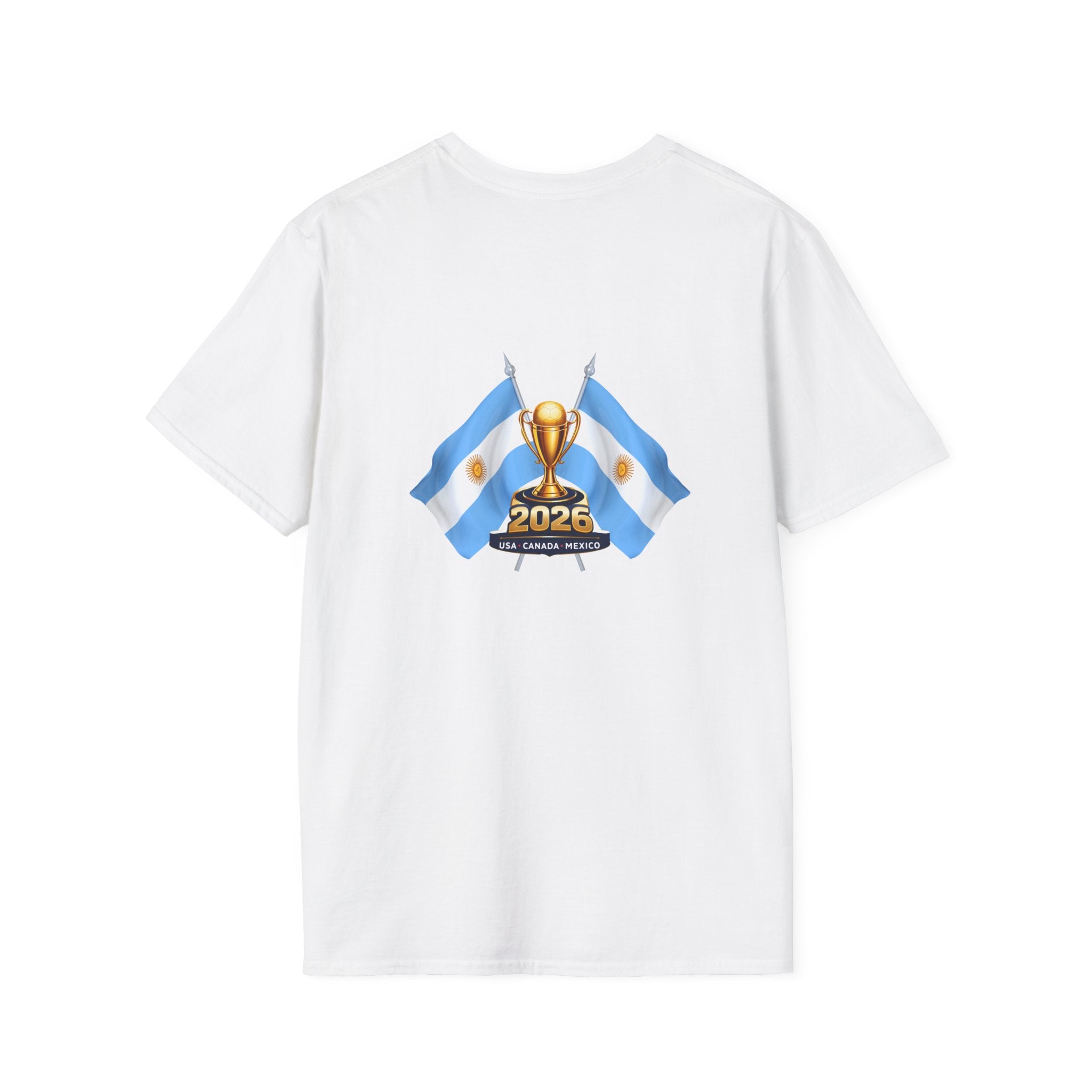 Argentina 2026 Soccer Cup T-Shirt — South America Flag & Trophy Design
