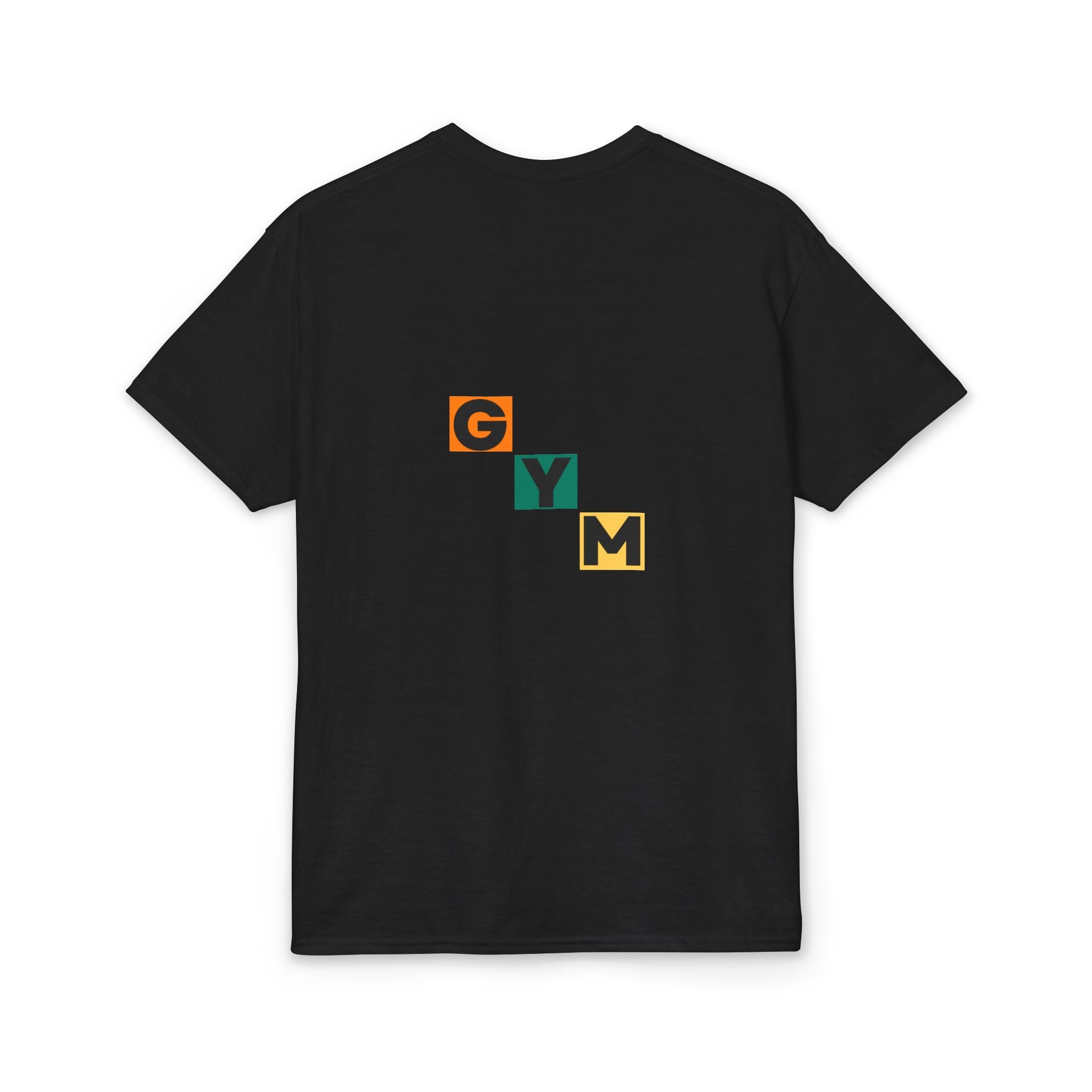 Gym Blocks Graphic T-Shirt — Retro Fitness Silhouette Tee