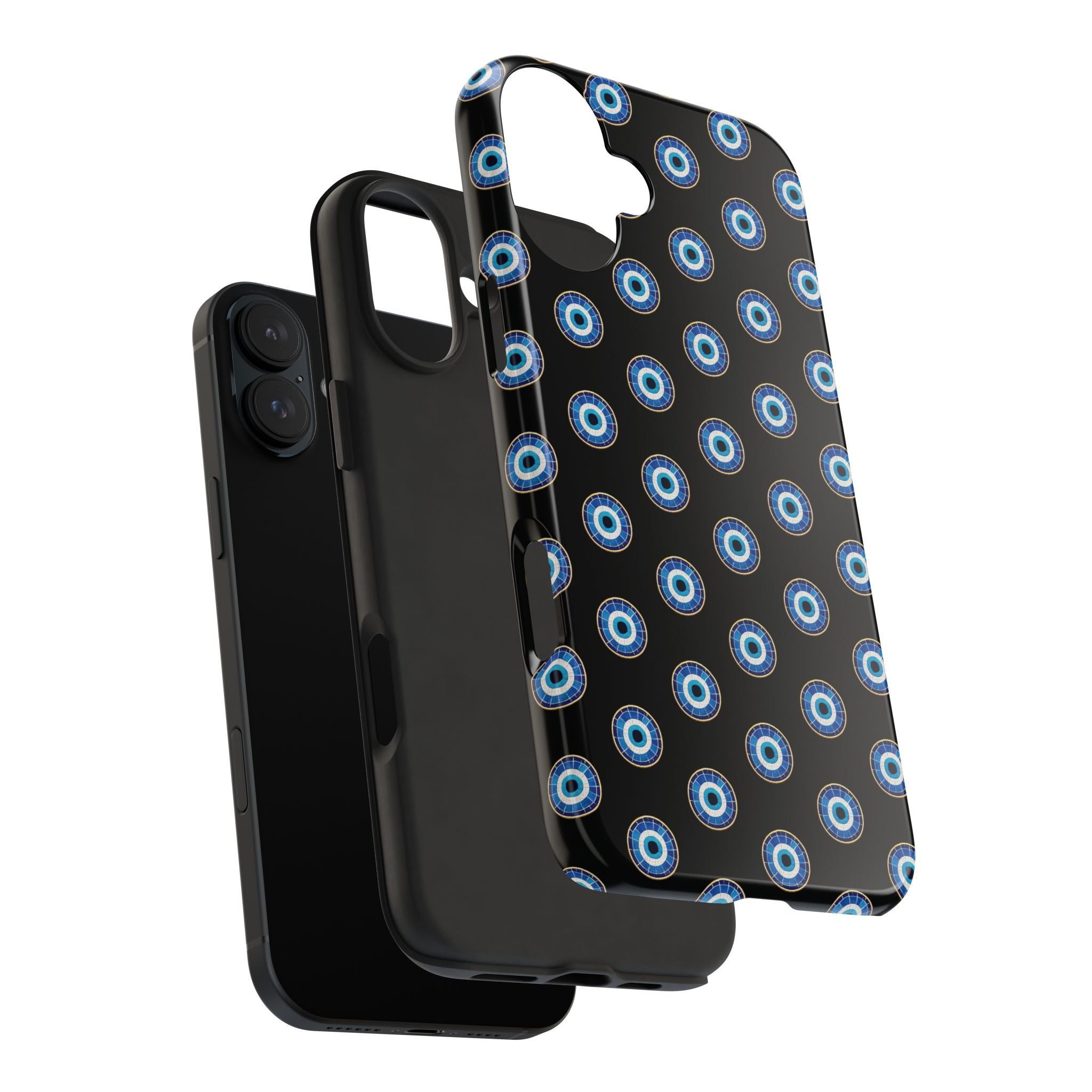 Evil Eye Pattern Tough Phone Case — Protective Blue Nazar Design