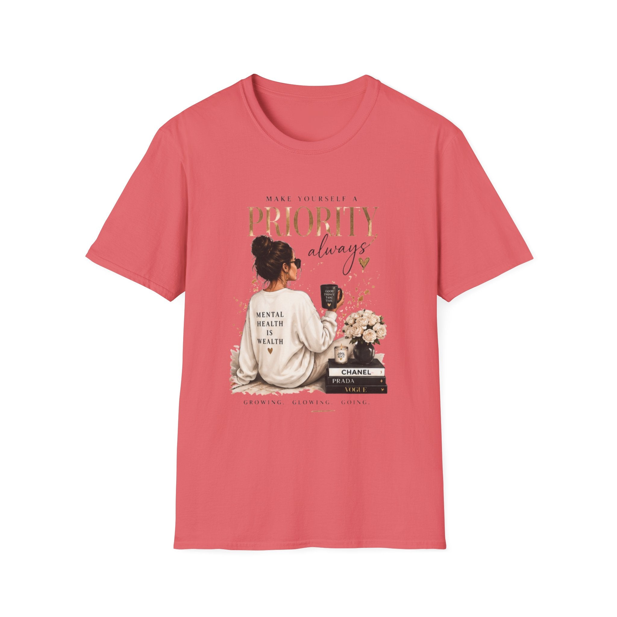 Prioritize Yourself T-Shirt – "Prioritiy Always" Self-Care Graphic Tee