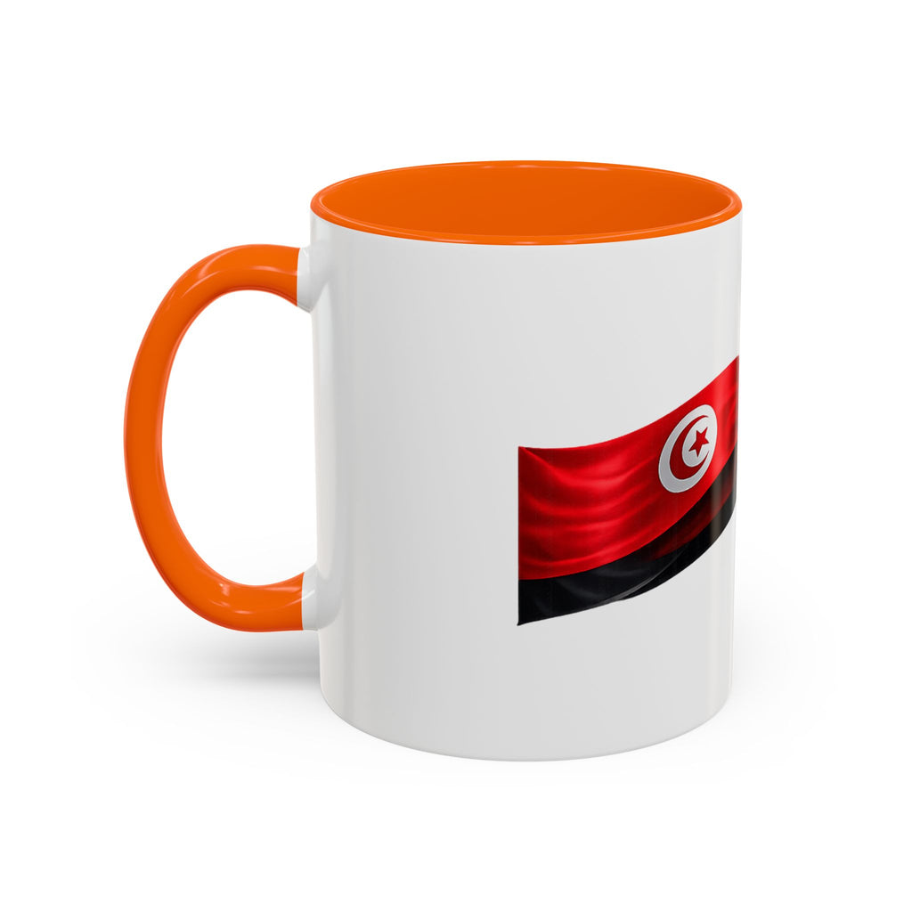 Tunisia 2026 Soccer Accent Mug — Flag & Football Fan Coffee Cup (11/15 oz)