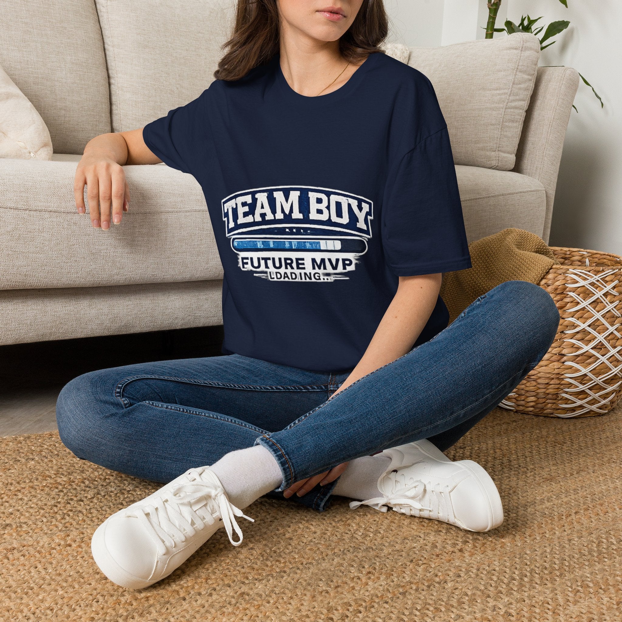 Team Boy Future MVP Loading T Shirt | Pregnancy Announcement Baby Shower