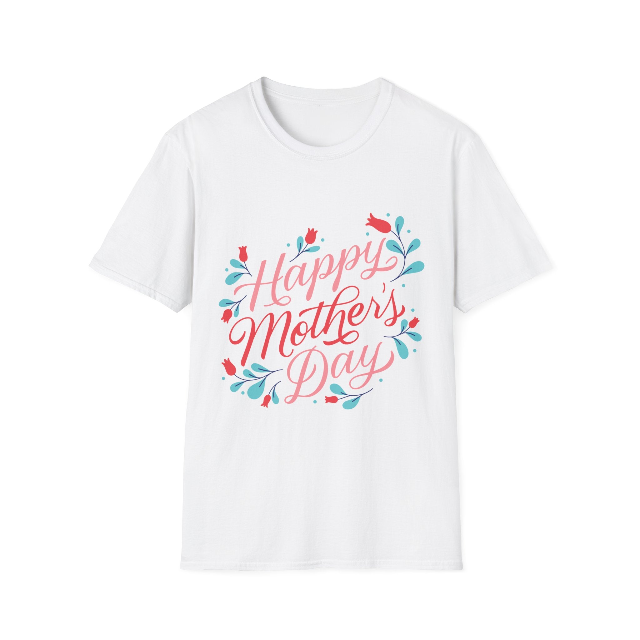 Mother's Day T-Shirt — "Happy Mother's Day" Floral Tee