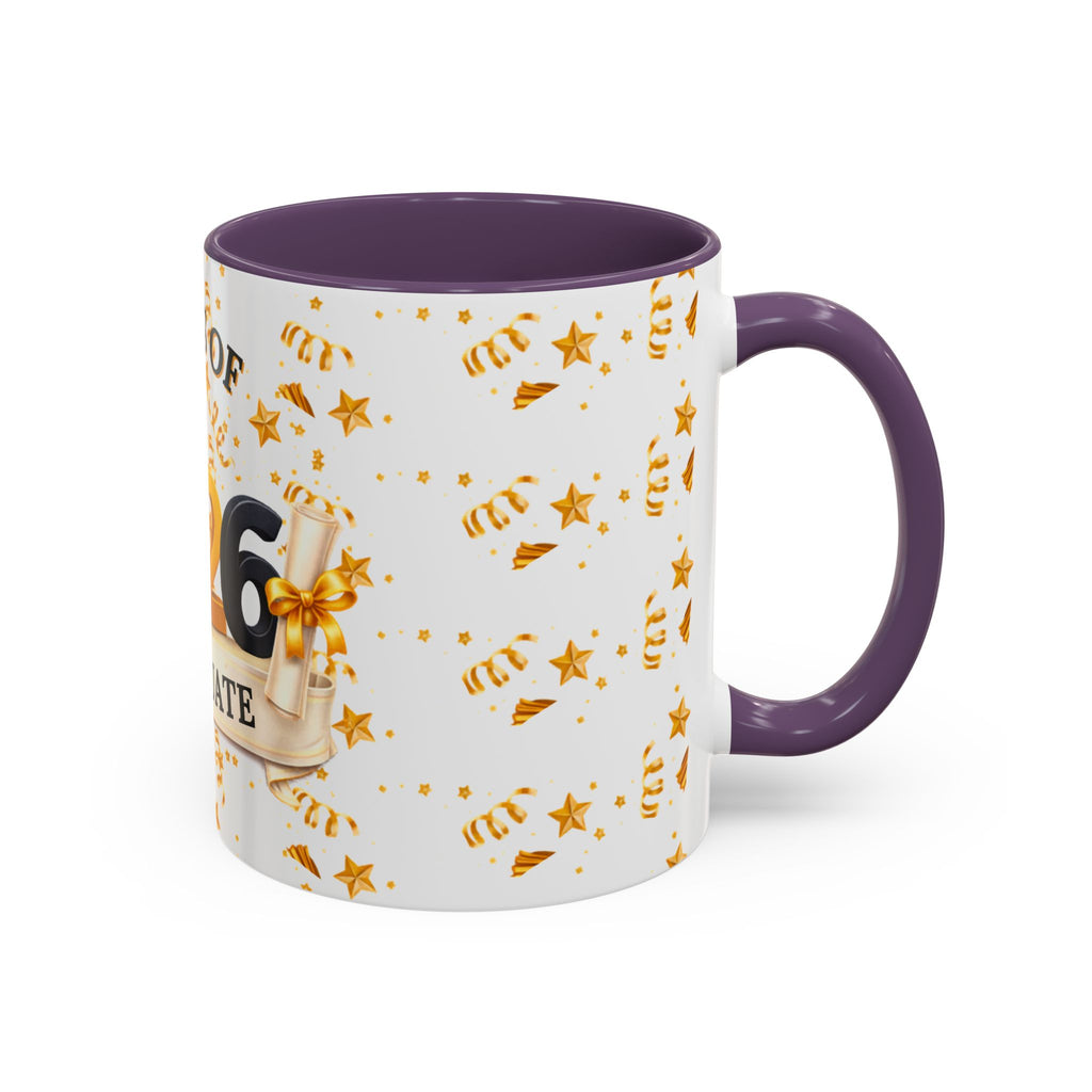 Class of 2026 Graduate Accent Coffee Mug – Black Interior, Graduation Gift