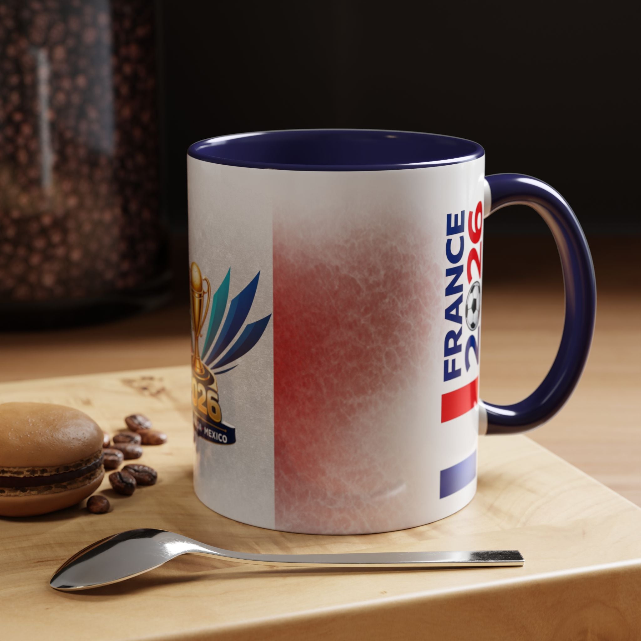 Soccer 2026 Commemorative Mug — France Accent Coffee Cup (11/15oz)
