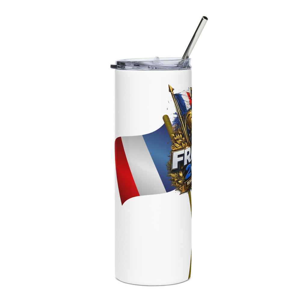France 2026 Stainless Steel Tumbler — Road to Victory Soccer Fan Cup