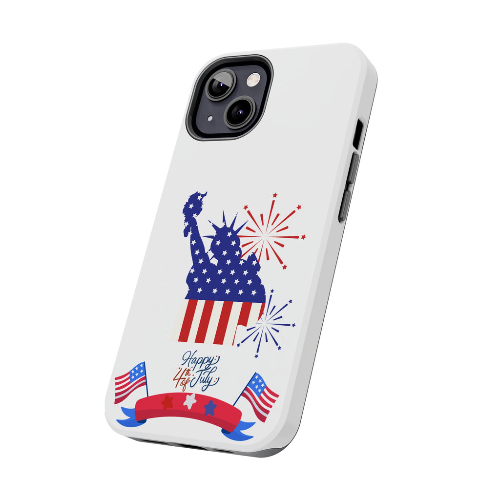 4th of July Tough Phone Case — Statue of Liberty USA Flag Design