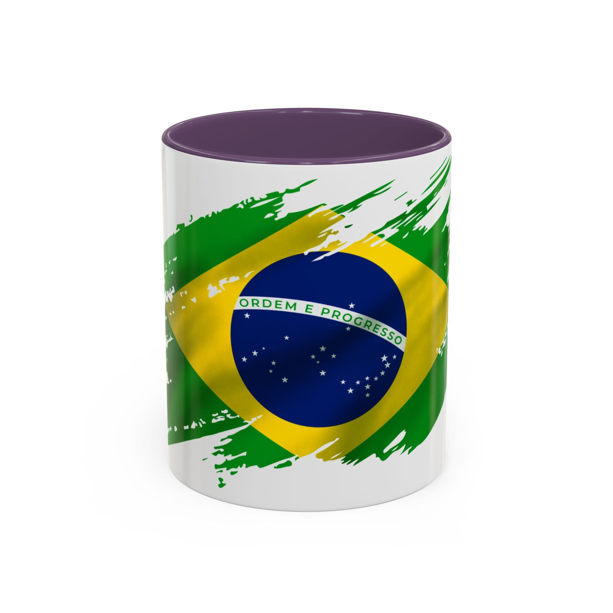 Brazil Flag Accent Coffee Mug — Brasil Pride 11/15oz