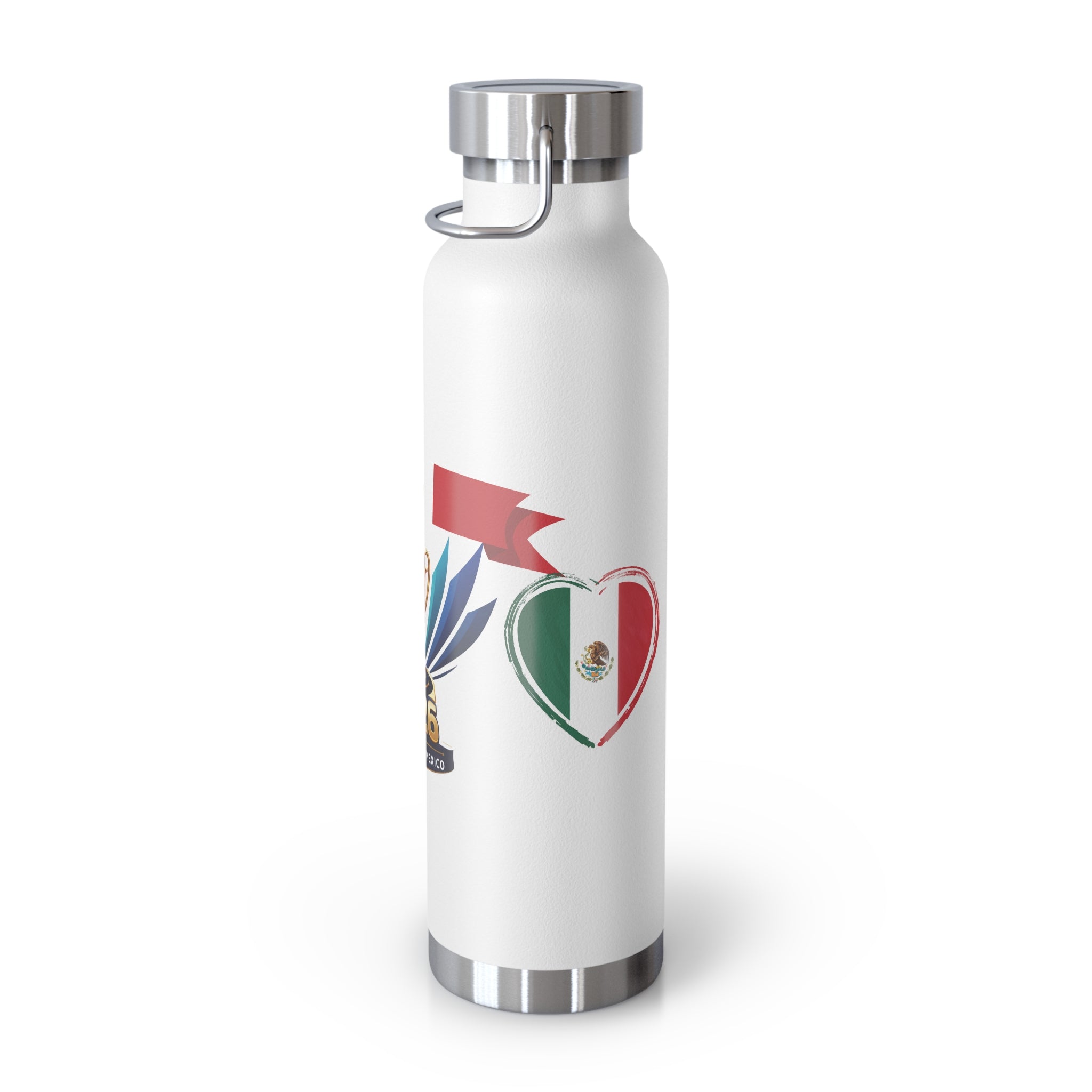 2026 Copa América Mexico Flag Insulated Bottle – 22oz Vacuum Thermos