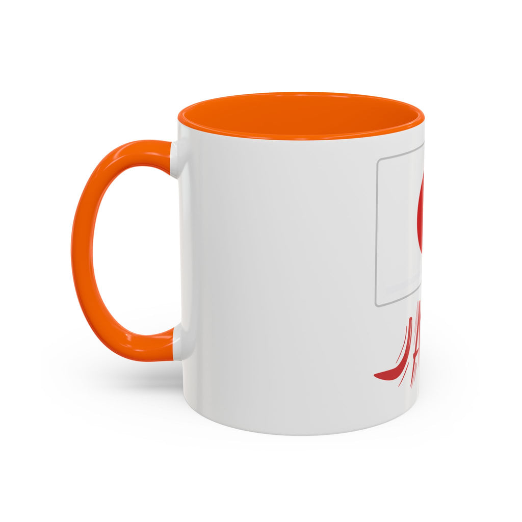 Japan Flag Accent Coffee Mug – Red Rising Sun Design (11/15oz)