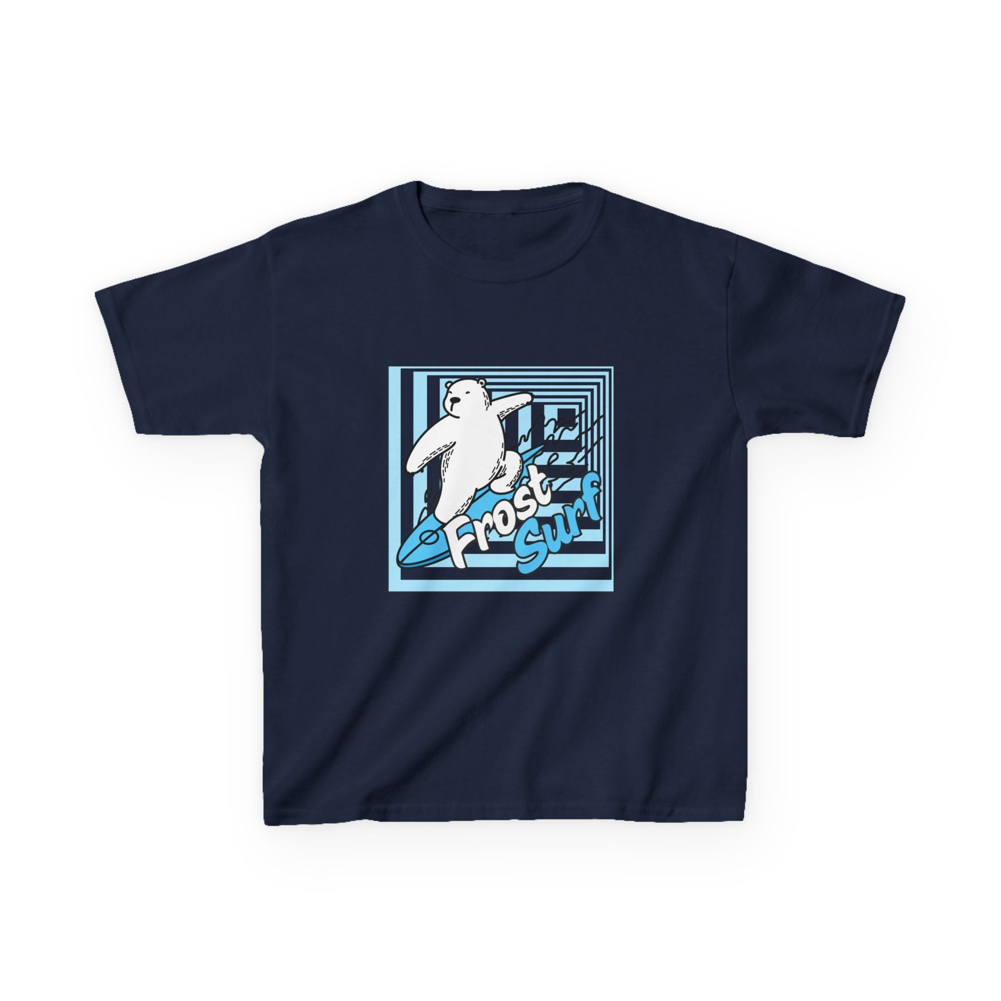 Kids Tee — 'Frost Surf' Polar Bear Surfing Graphic